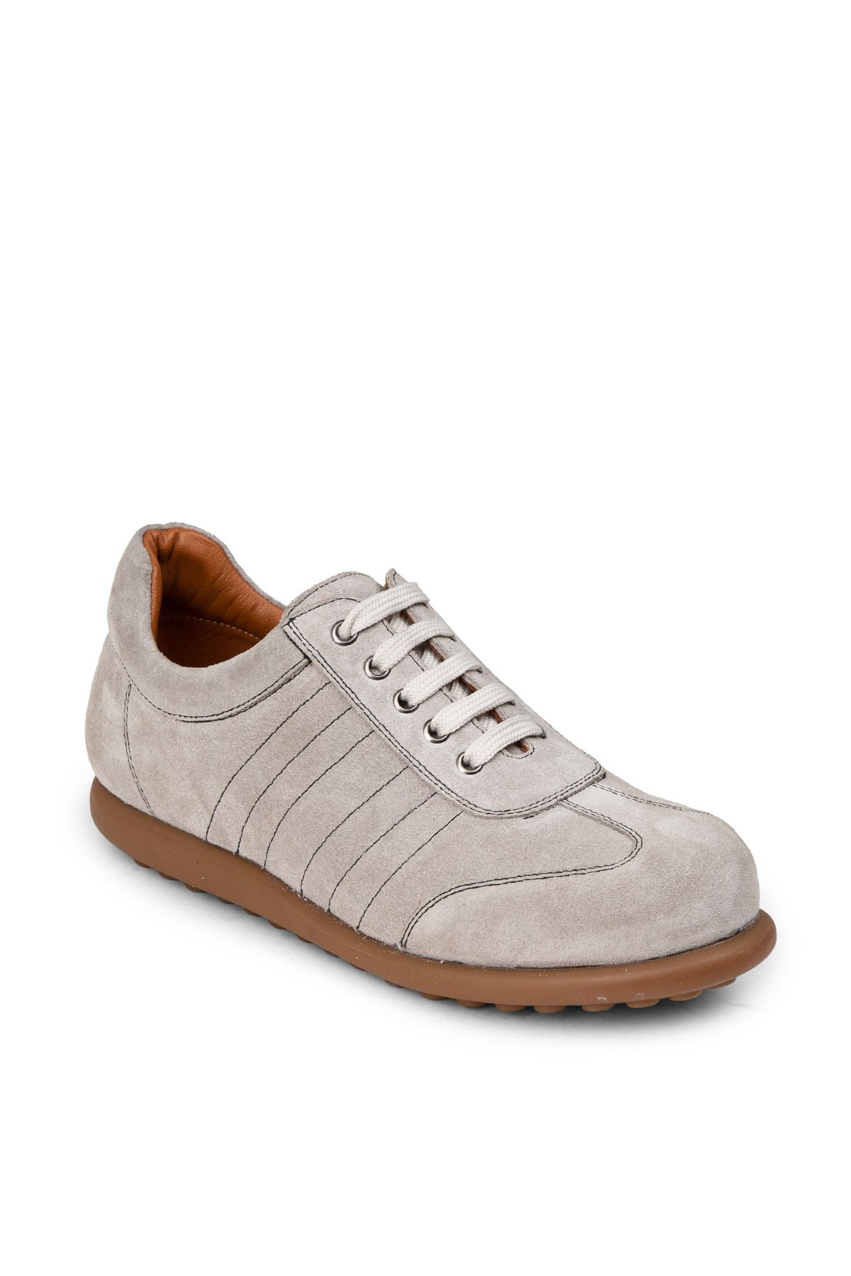 Deery-Pantofi casual gri din piele intoarsa pentru barbati 6
