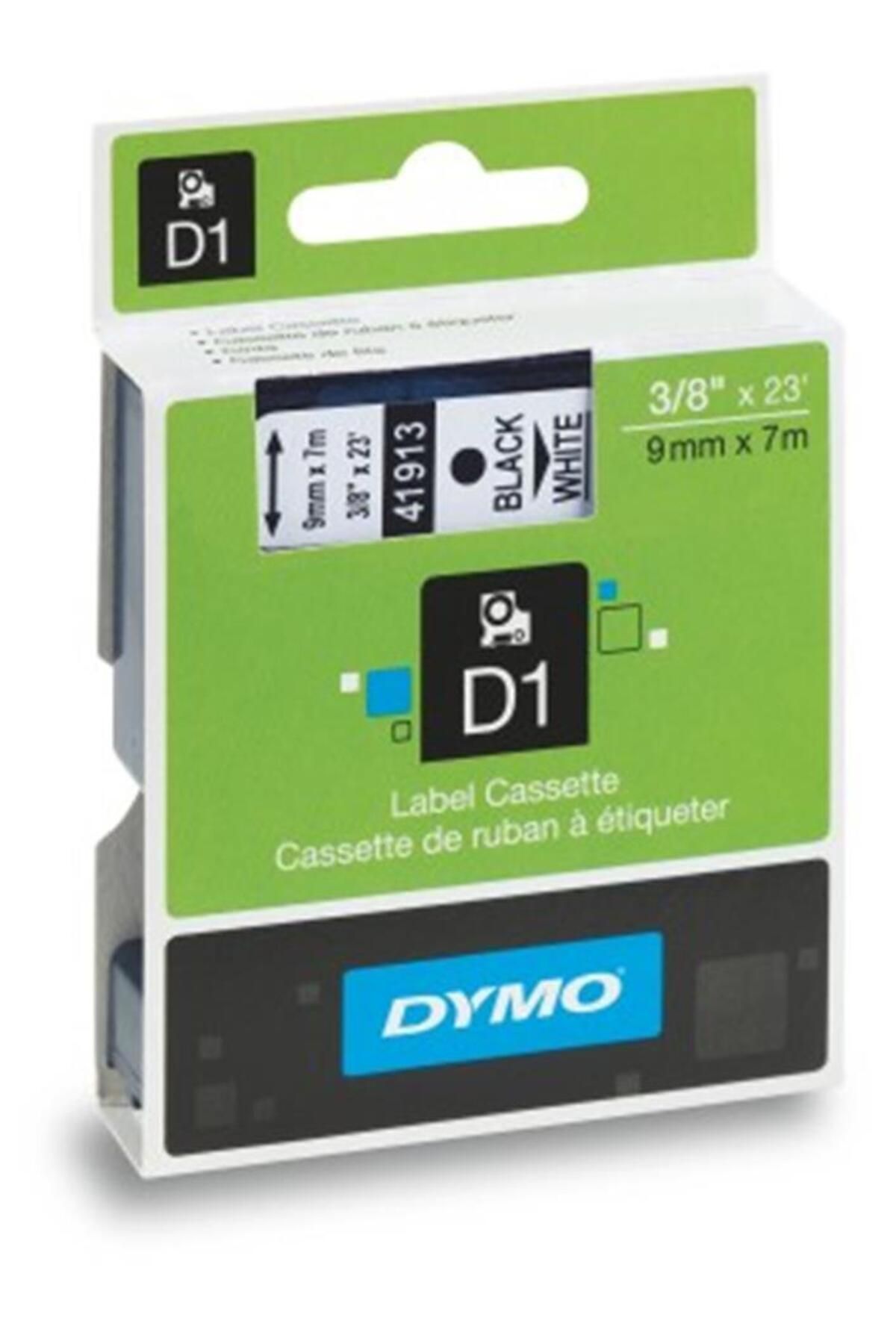 X Reklam Bilişim DYMO S0720670 D1 Yedek Şerit, 9 mm x 7 mt, Şeffaf- Siyah (40910)