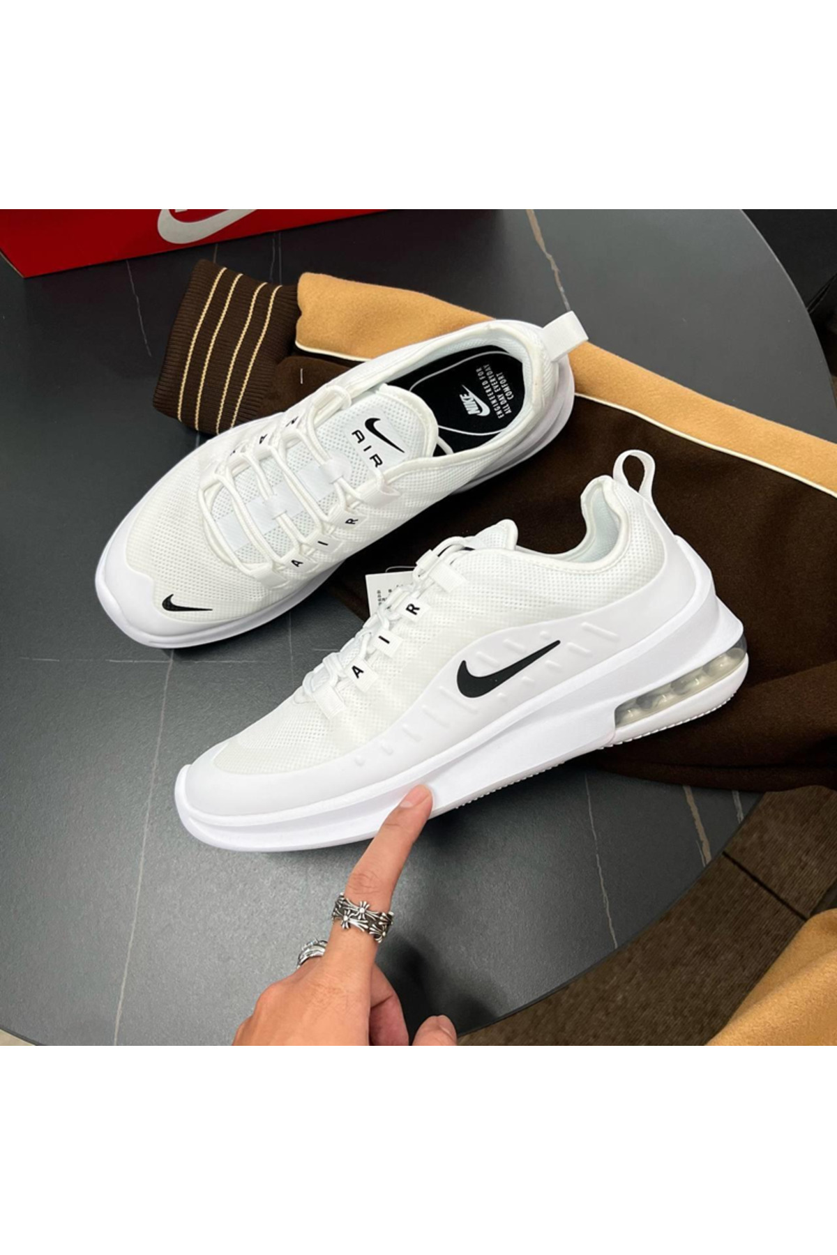 Sneakers Shoes Air Max Axis Junior Blanche Sepatu Anak Kids Junior