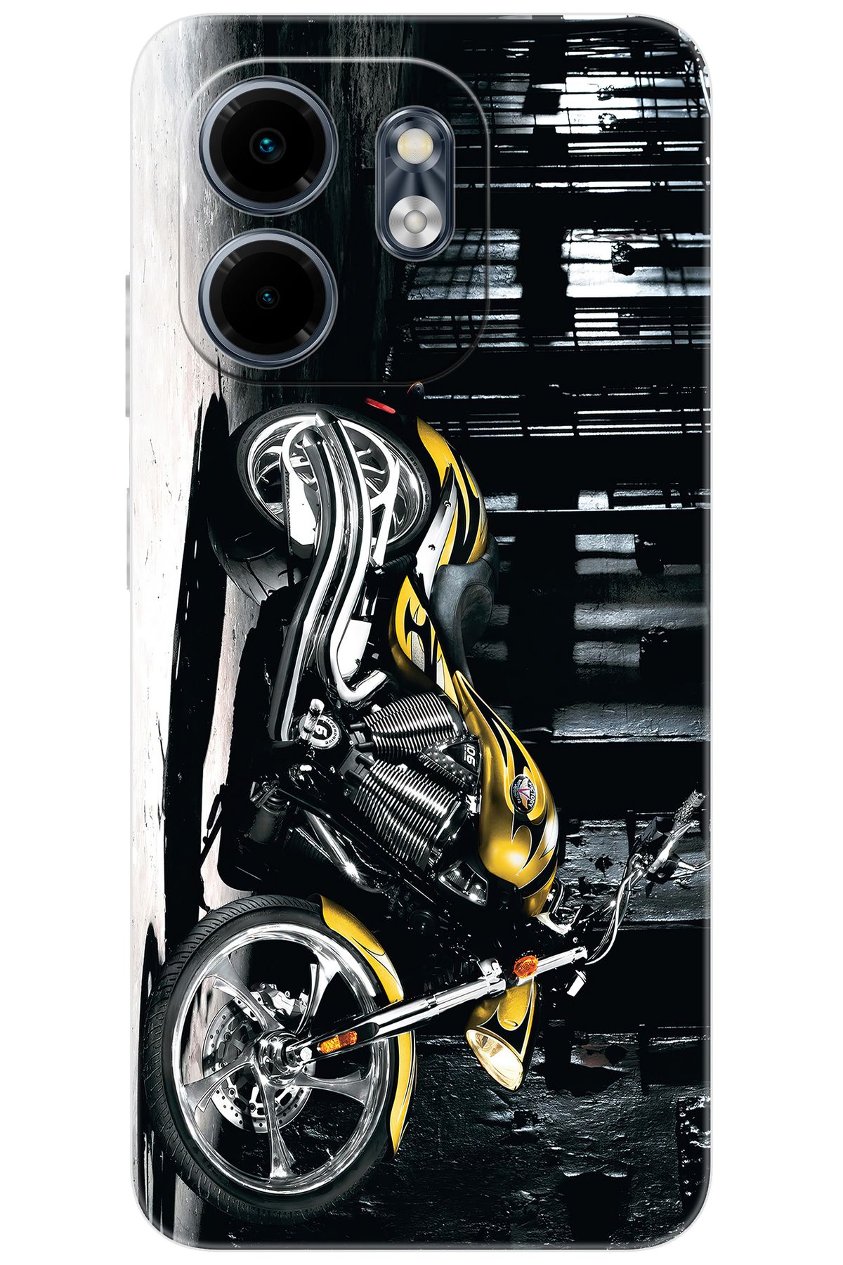 Ceppare iNfinix Smart 9 (X6532) Uyumlu Kılıf Desen Baskılı Silikon Motorcycle STK:297 CP-RXCAS9Q