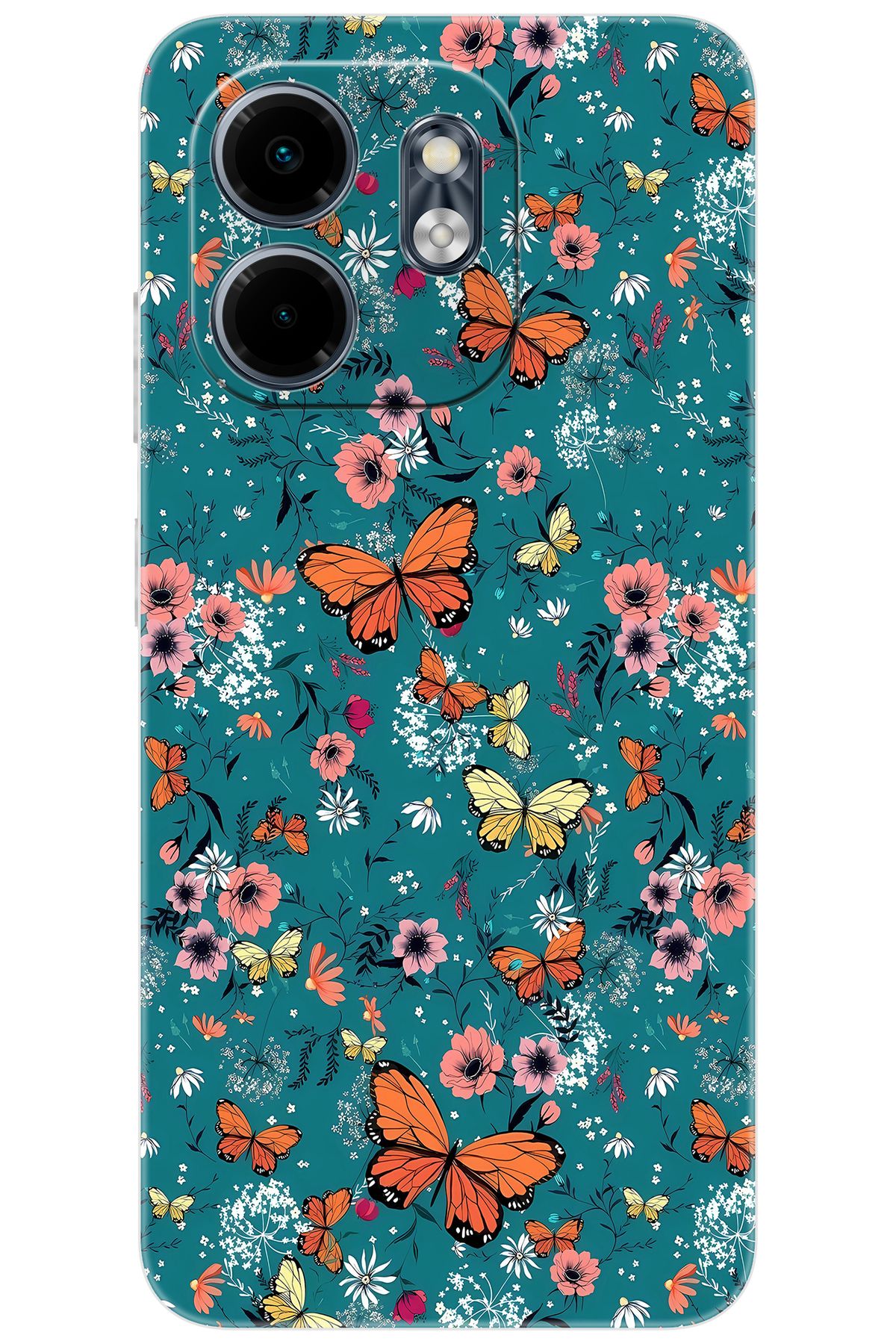 Ceppare iNfinix Smart 9 (X6532) Uyumlu Kılıf Desen Baskılı Silikon Kelebek STK:680 CP-EZ7CHme