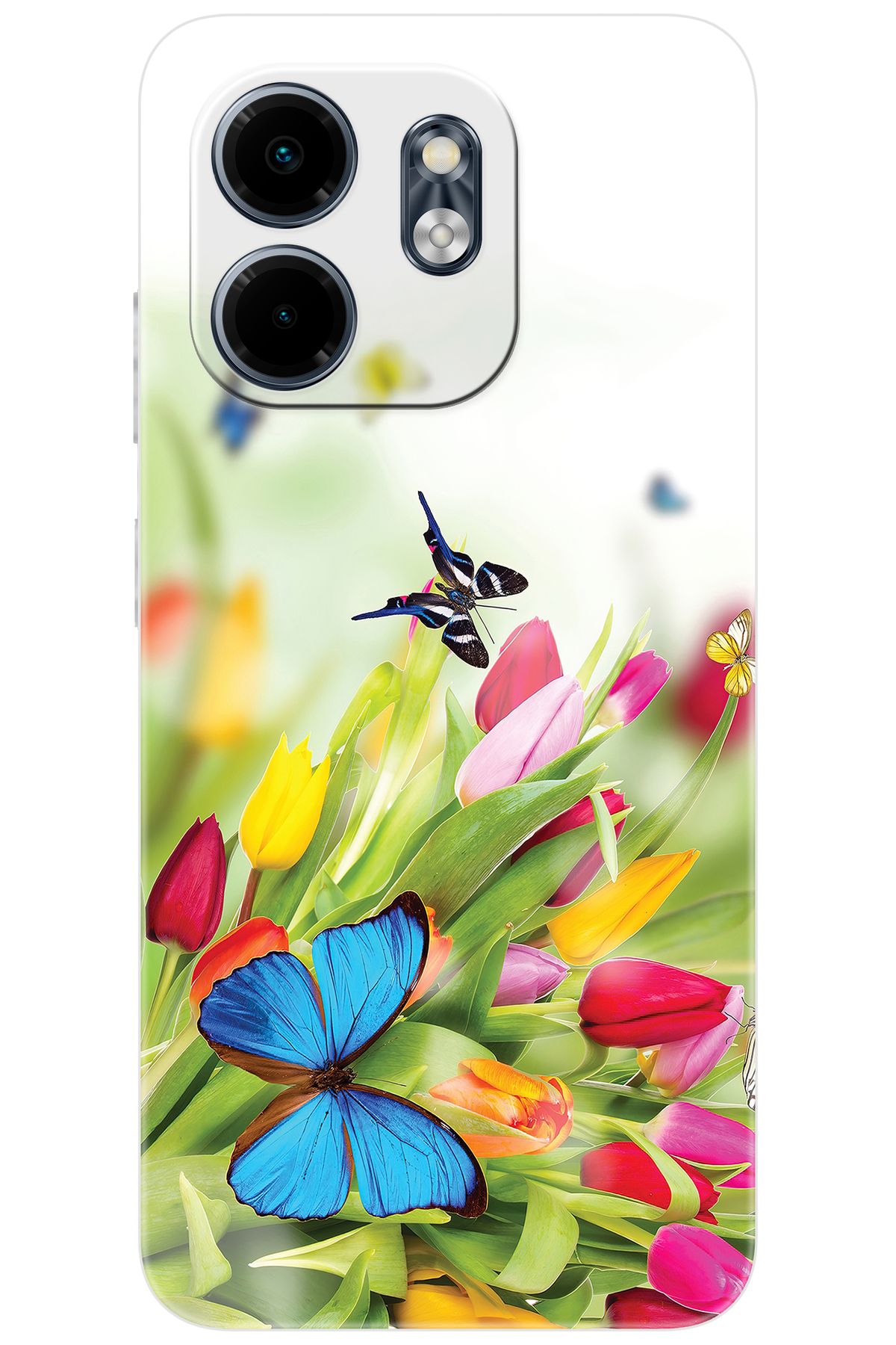 Ceppare iNfinix Smart 9 (X6532) Uyumlu Kılıf Desen Baskılı Silikon Kelebekler STK:542 CP-mLu5joa