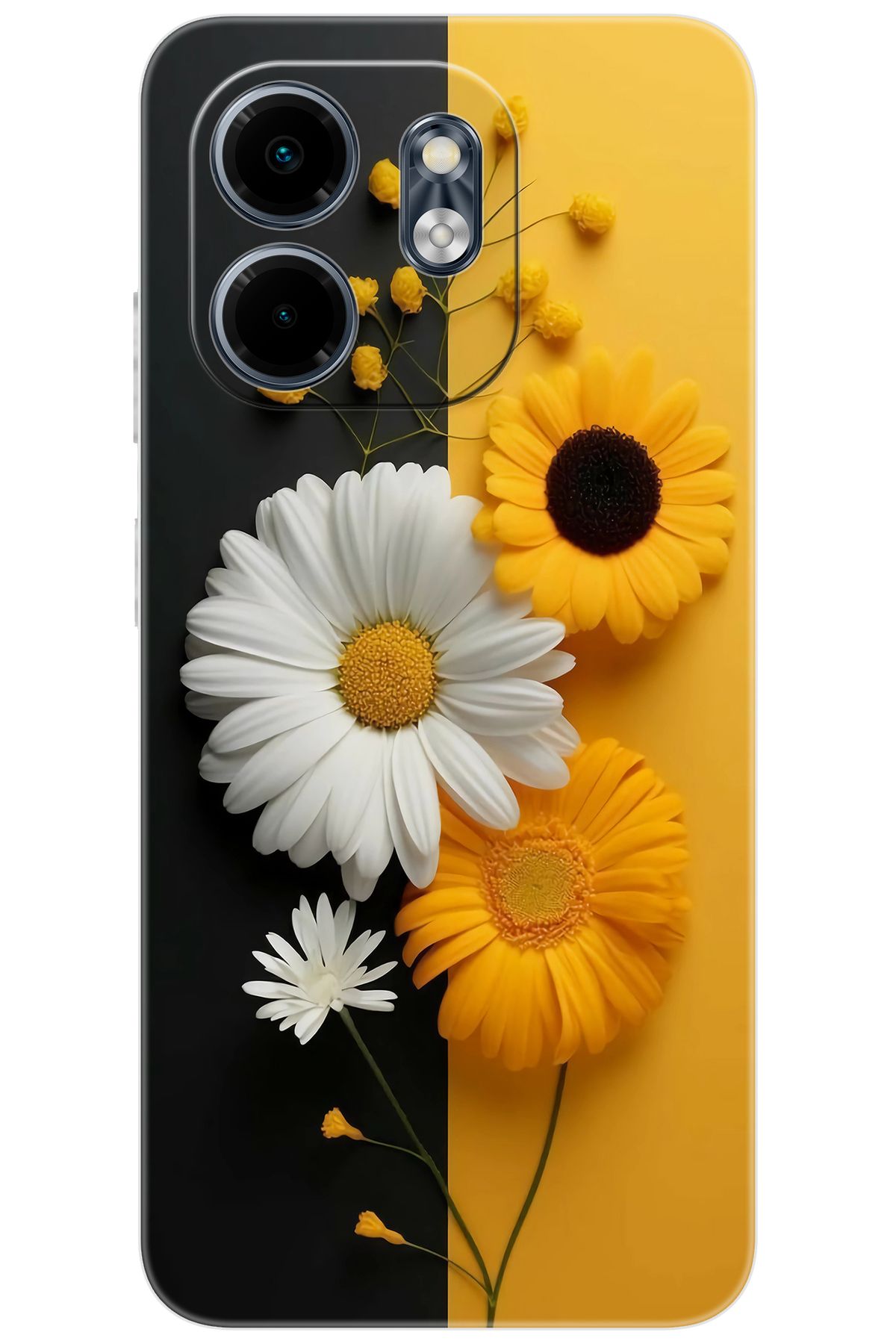 Ceppare iNfinix Smart 9 (X6532) Uyumlu Kılıf Desen Baskılı Silikon Papatya Serisi STK:737 CP-u31pSSu