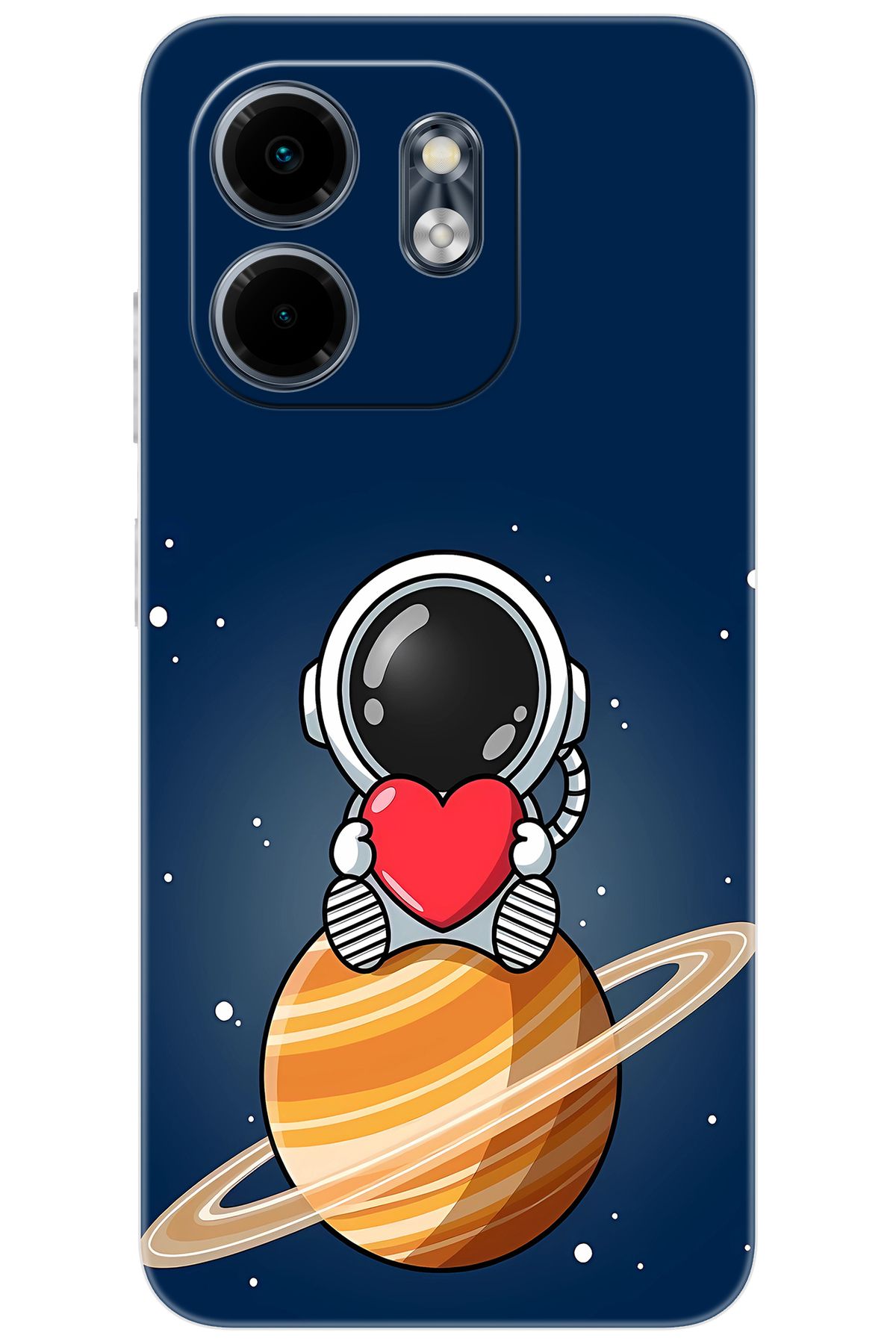 Ceppare iNfinix Smart 9 (X6532) Uyumlu Kılıf Desen Baskılı Silikon Astronot STK:697 CP-CUvUO3R