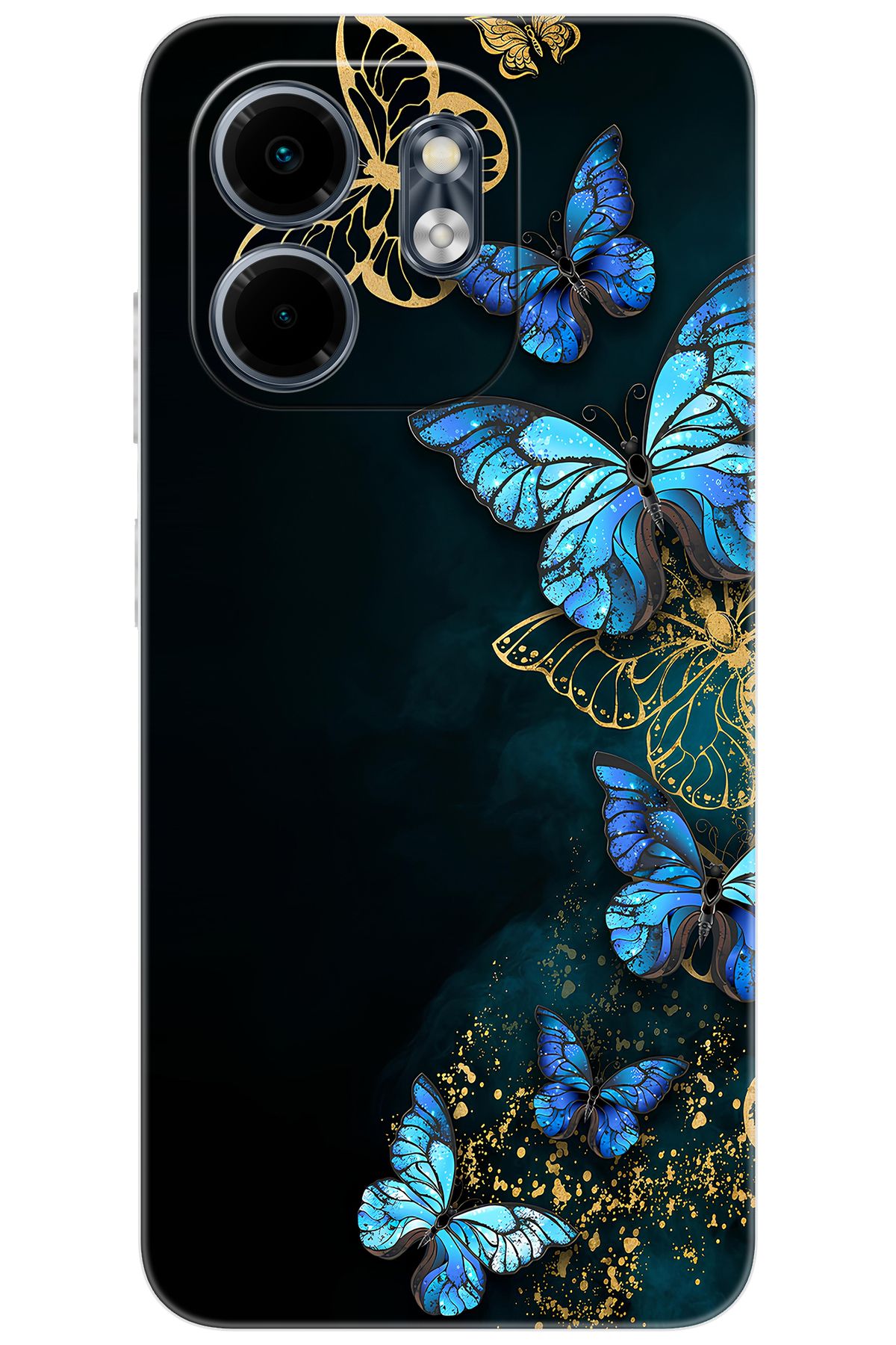 Ceppare iNfinix Smart 9 (X6532) Uyumlu Kılıf Desen Baskılı Silikon Kelebekler STK:721 CP-DvKznco