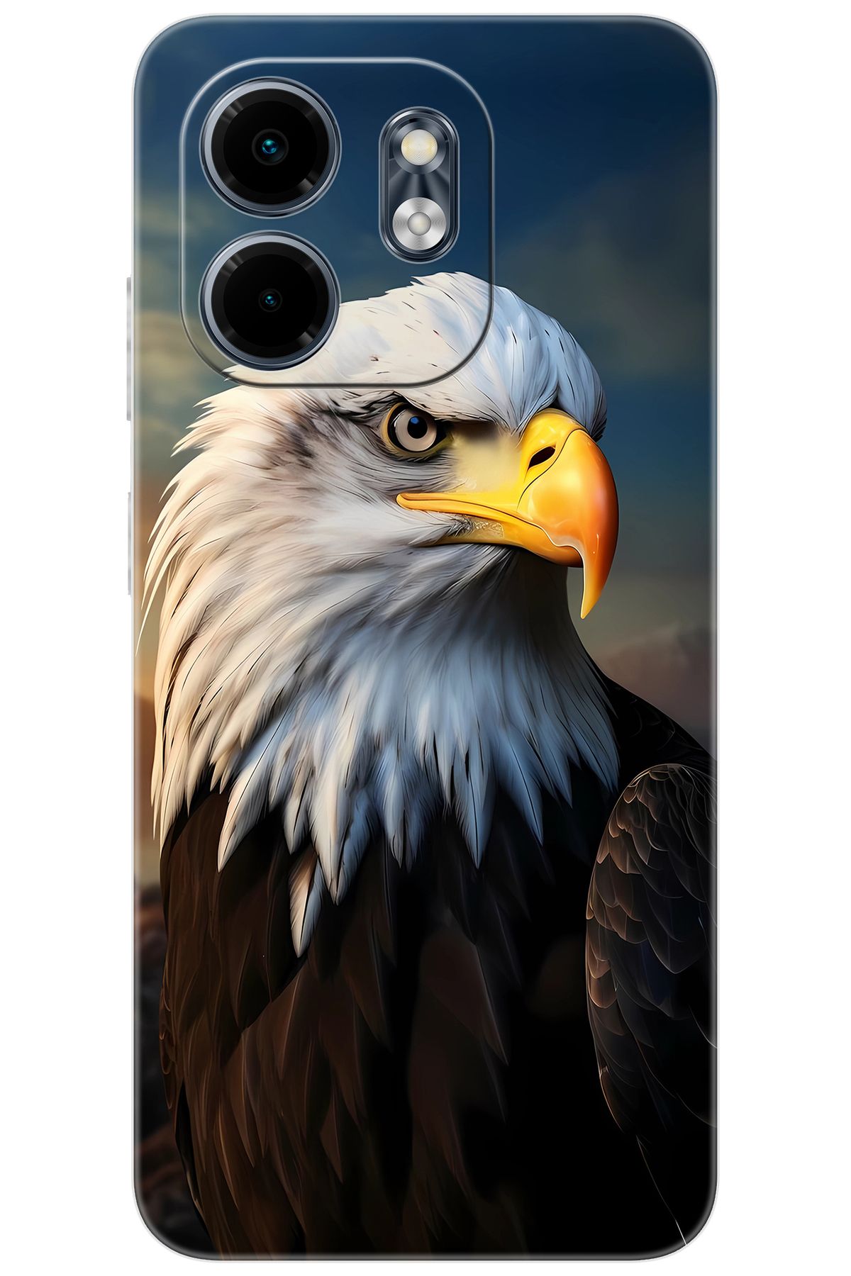 Ceppare iNfinix Smart 9 (X6532) Uyumlu Kılıf Desen Baskılı Silikon Kartal STK:687 CP-qY4NQDm