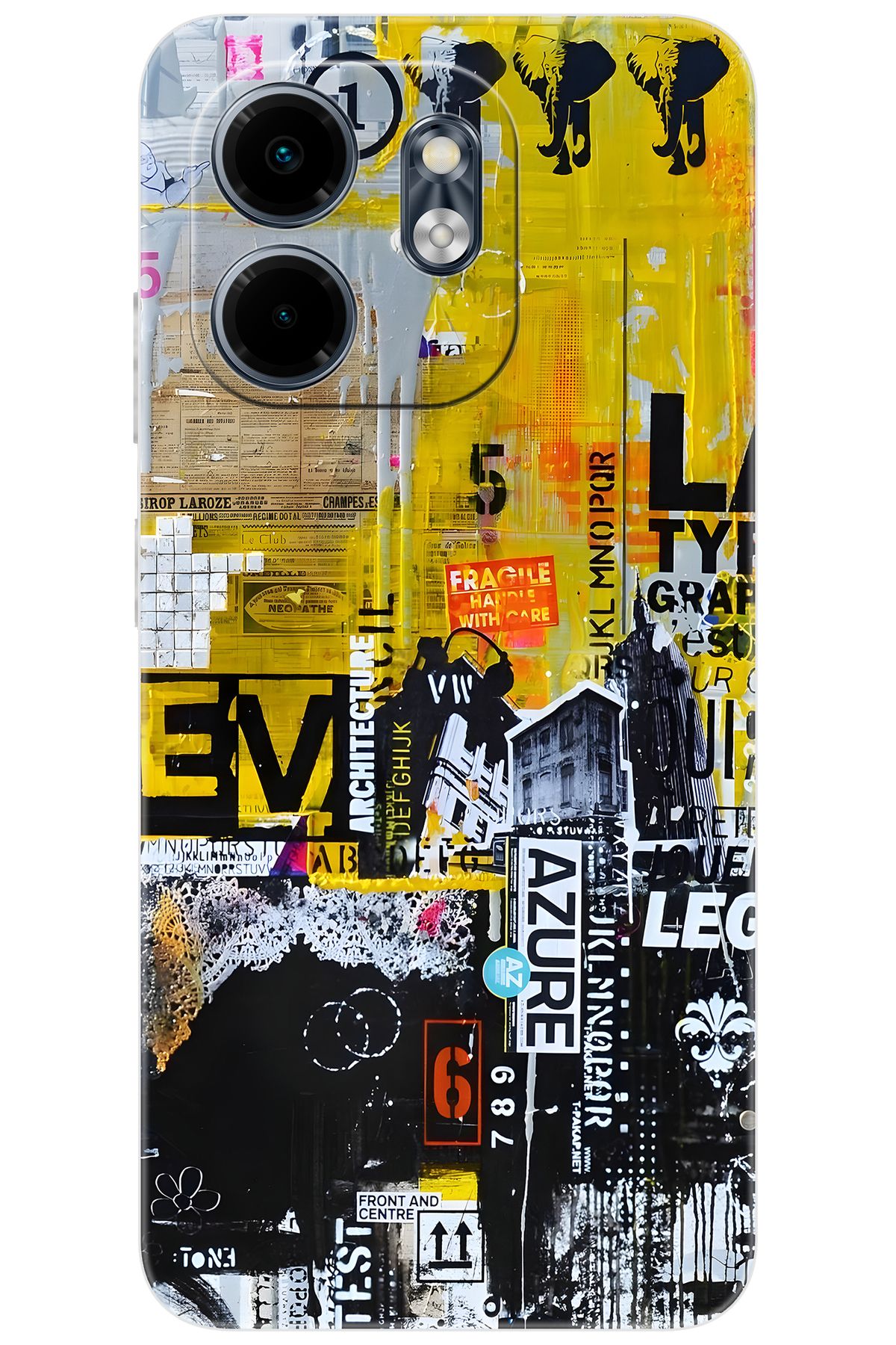 Ceppare iNfinix Smart 9 (X6532) Uyumlu Kılıf Desen Baskılı Silikon Sokak Sanatı STK:706 CP-ePYCuUx