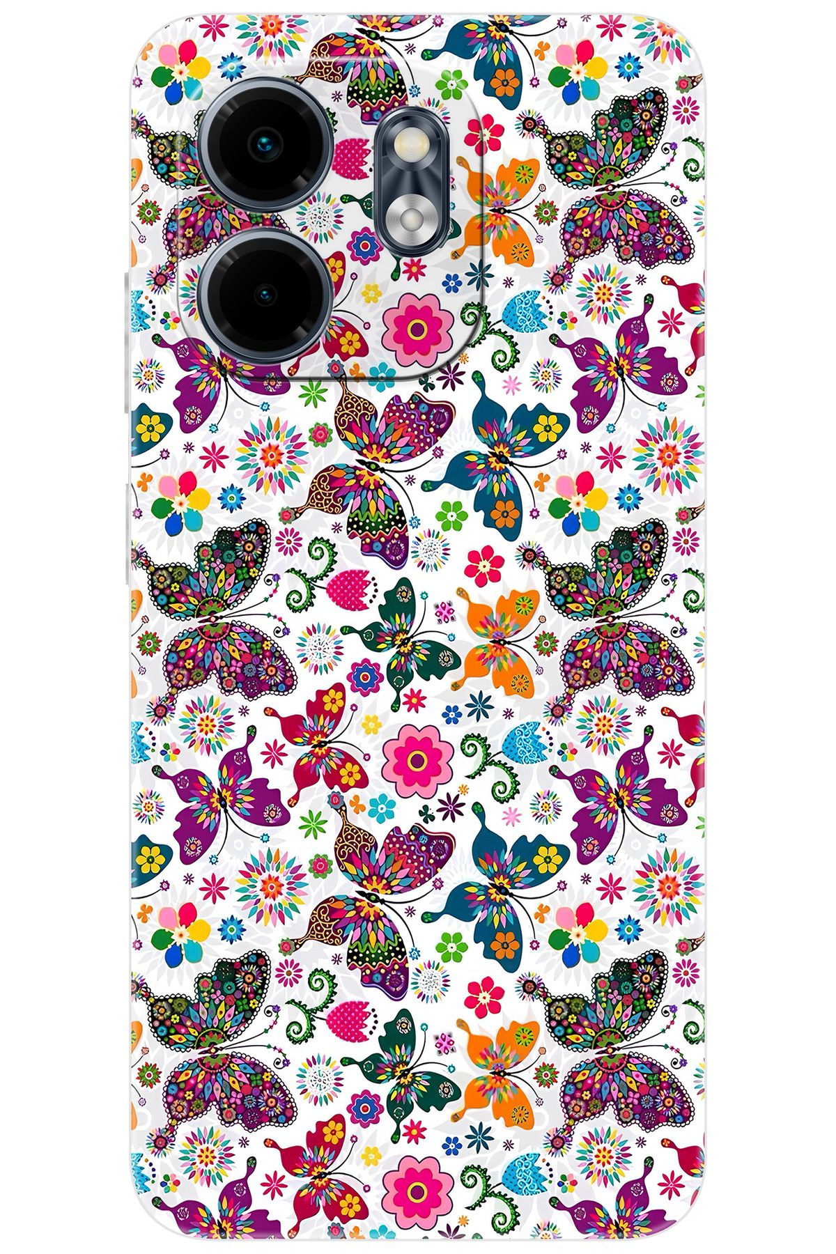 Ceppare iNfinix Smart 9 (X6532) Uyumlu Kılıf Desen Baskılı Silikon Kelebek STK:700 CP-dJK81zM