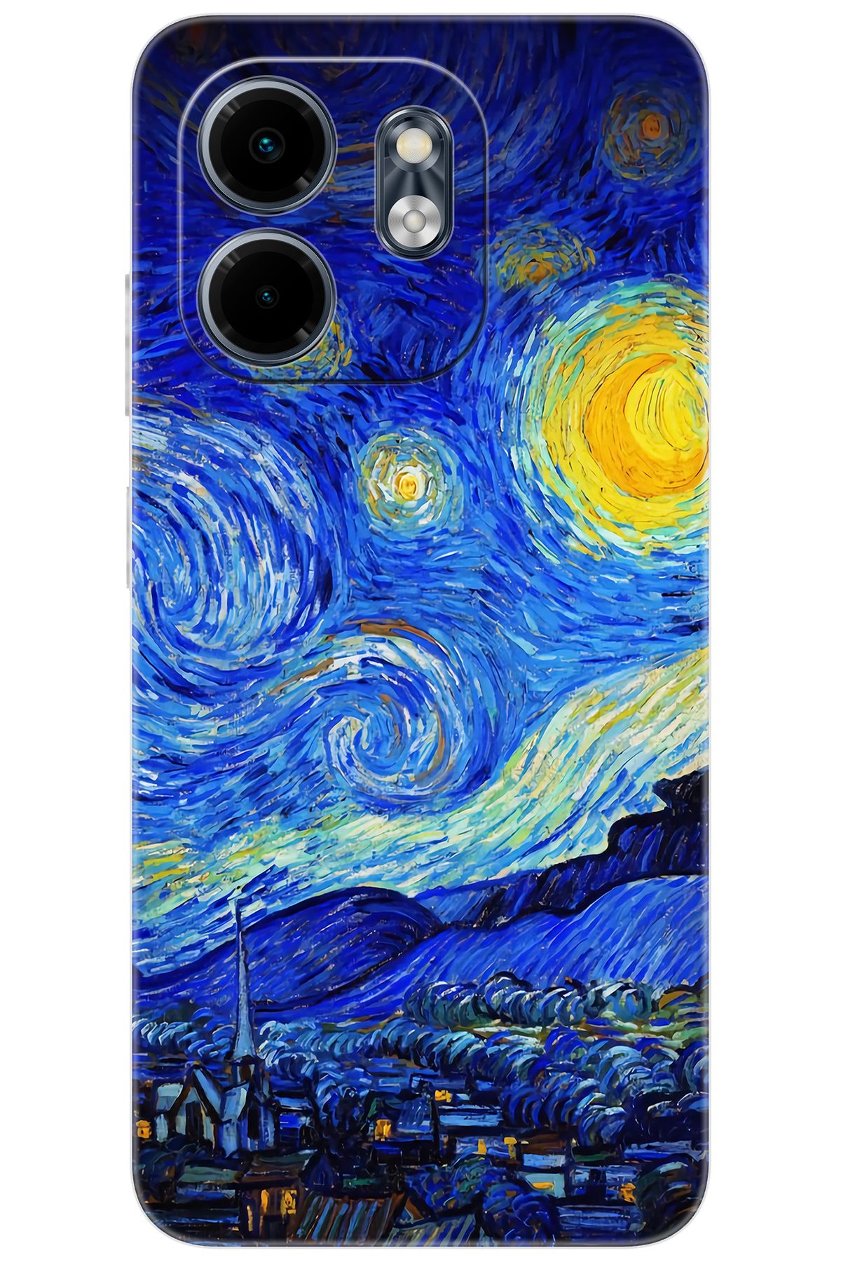 Ceppare iNfinix Smart 9 (X6532) Uyumlu Kılıf Desenli Silikon Starry Night Yıldızlı Gece STK:757 CP-tC3YQNO