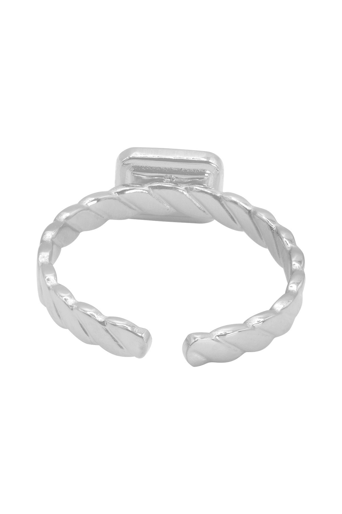 Heideman-Ring mit fliederfarbenden Stein Damen Nomin silberfarben modisch 4
