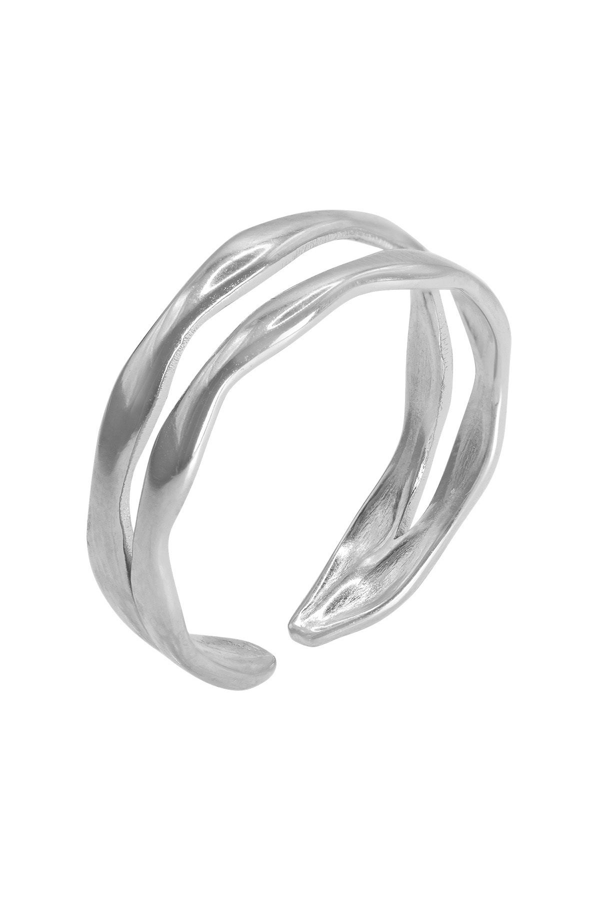 Heideman Fingerring Rus Silberfarben Casual für Damen - One Size