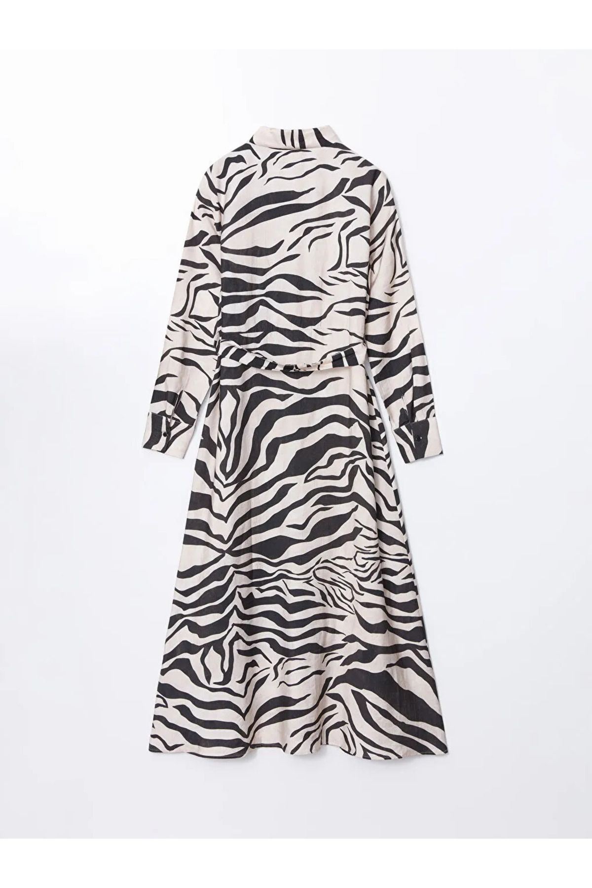 LC Waikiki-Rochie cămașă pentru femei LCW Vision Mixed Zebra Print 4