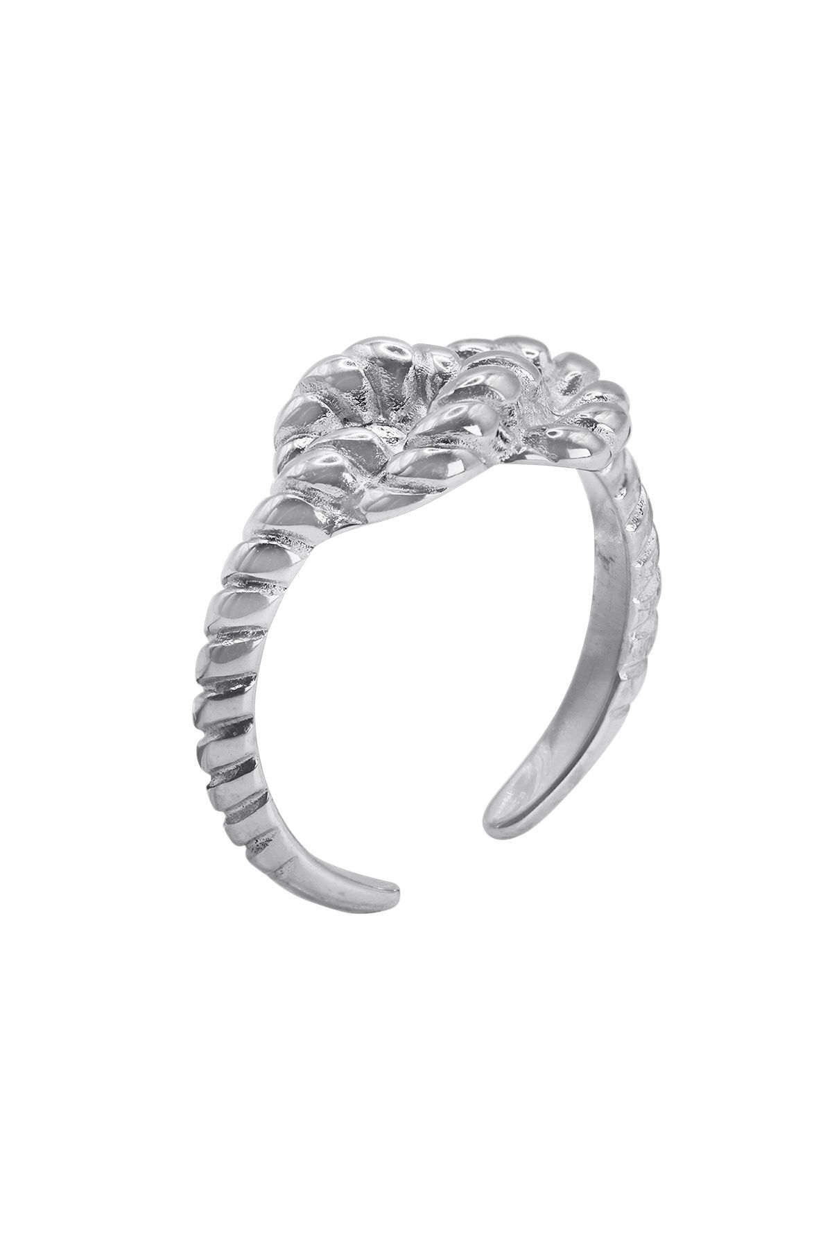 Heideman Geknoteter Ring Paulu Silberfarben Modisch für Damen - One Size