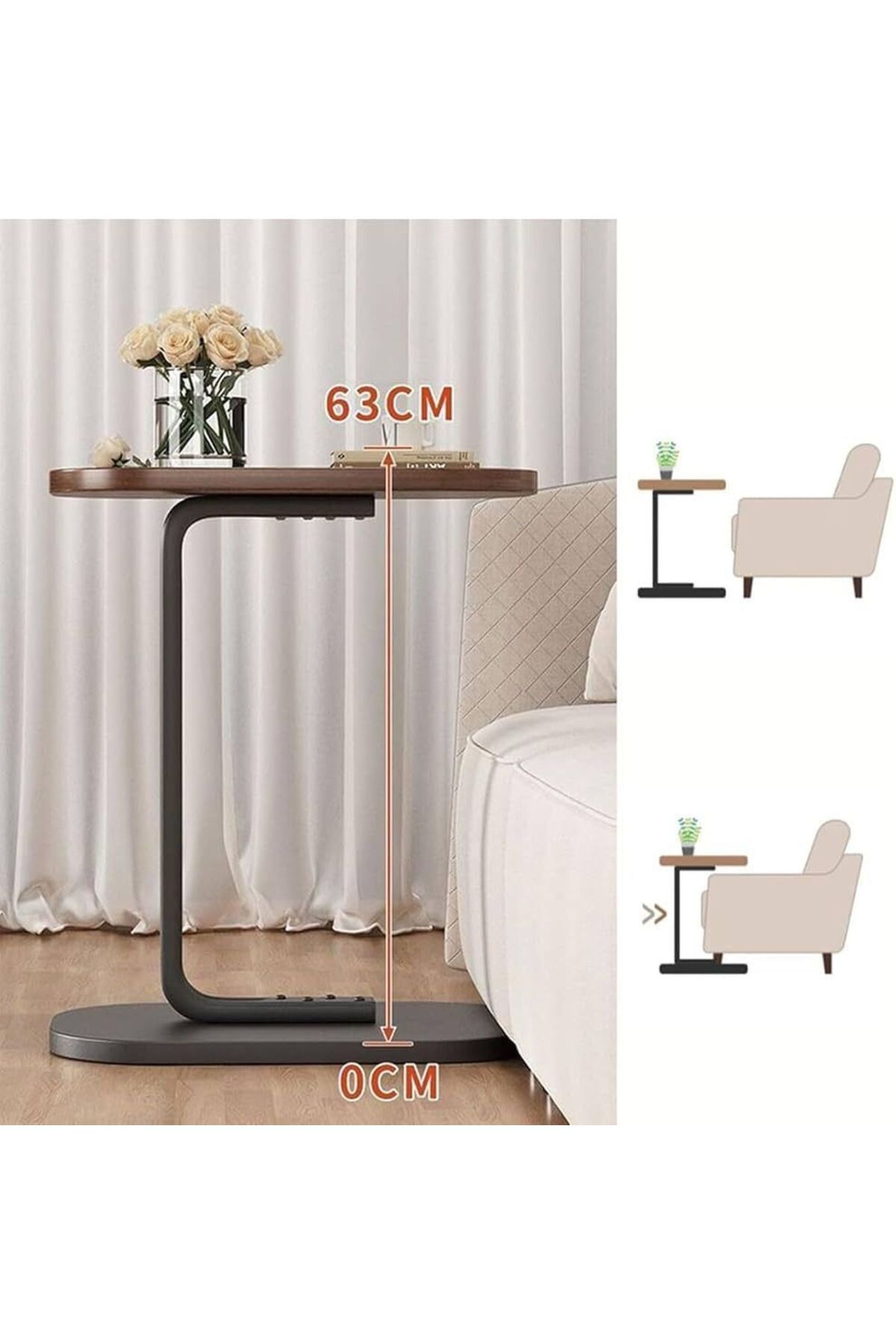 Generica-Brown side table, dimensions as shown in the pictures 4