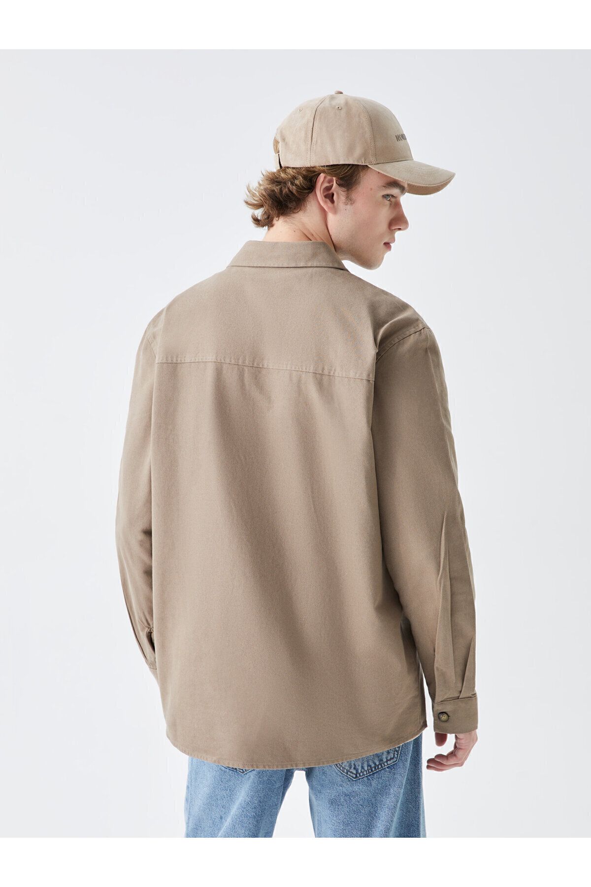 LC Waikiki-Herren-Hemdjacke aus Gabardine – lange Ärmel, normale Passform 6