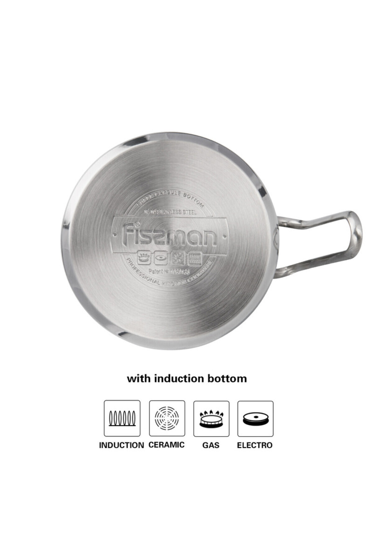 Fissman-Stainless Steel Milk Pot 14x11cm Silver 1.5L 3