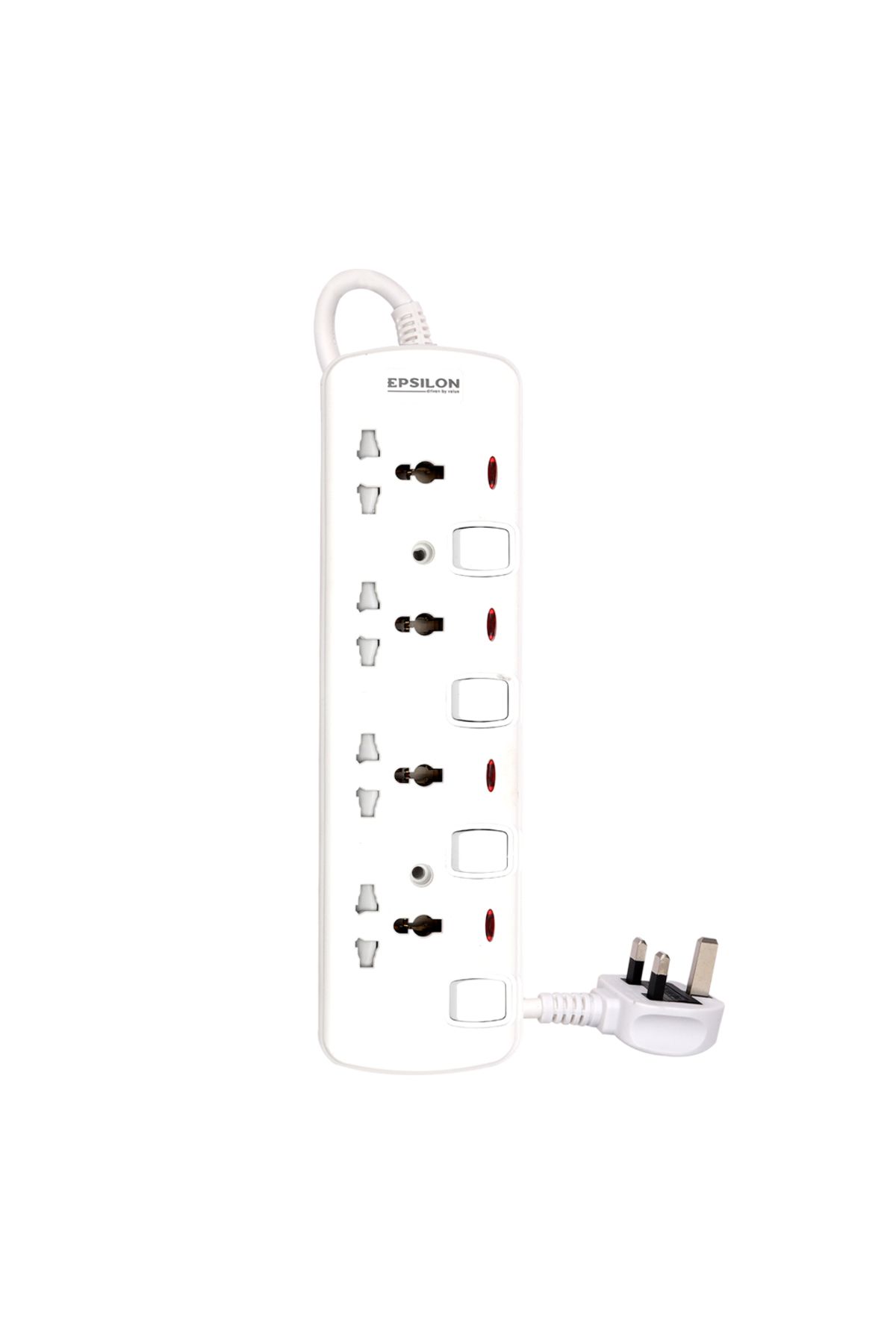 KRYPTON-Epsilon 4 Way Extension Socket with Individual Switches- ES1099|2 M Cord, 2-Year Warranty 1