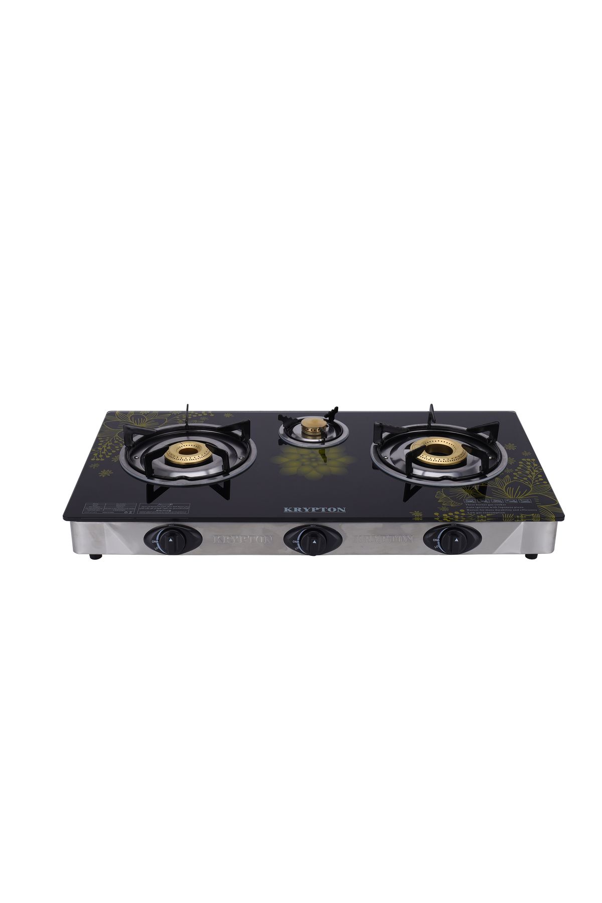 KRYPTON-Gas Cooker, Enamelled Pan Support, KNGC6349 3