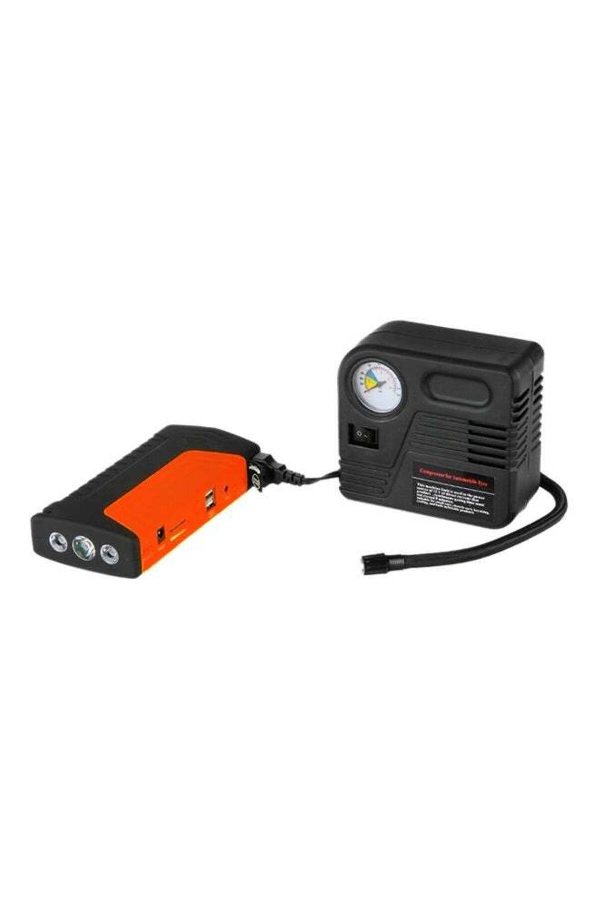 fulina-50800mAh 12V Car Jump Starter Set, with Air Compressor, Power Bank, Multiple safety, for car 8