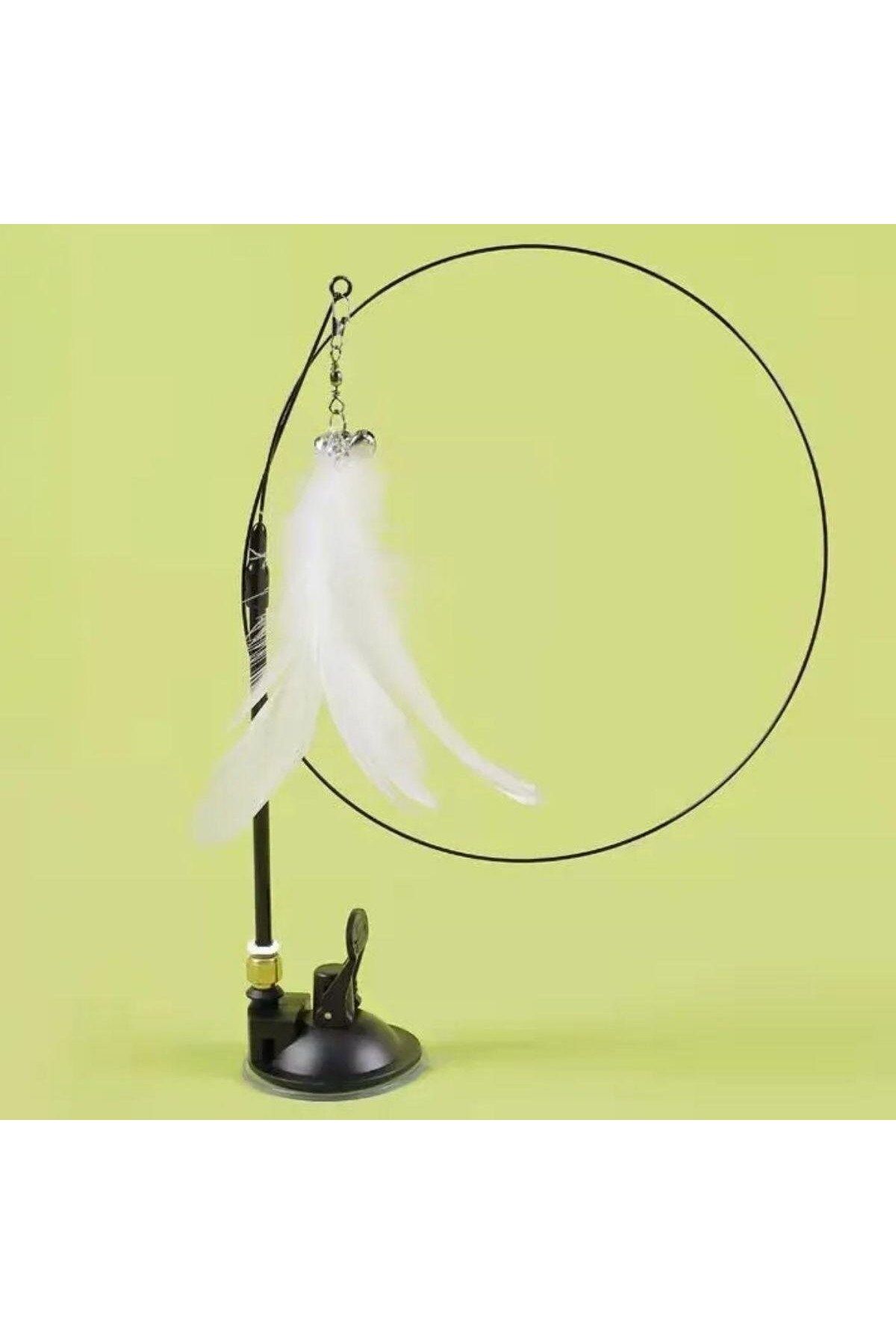 Hangora-BUFFER® Fuzzy Bell Fishing Rod Cat Toy with Suction Cup 4