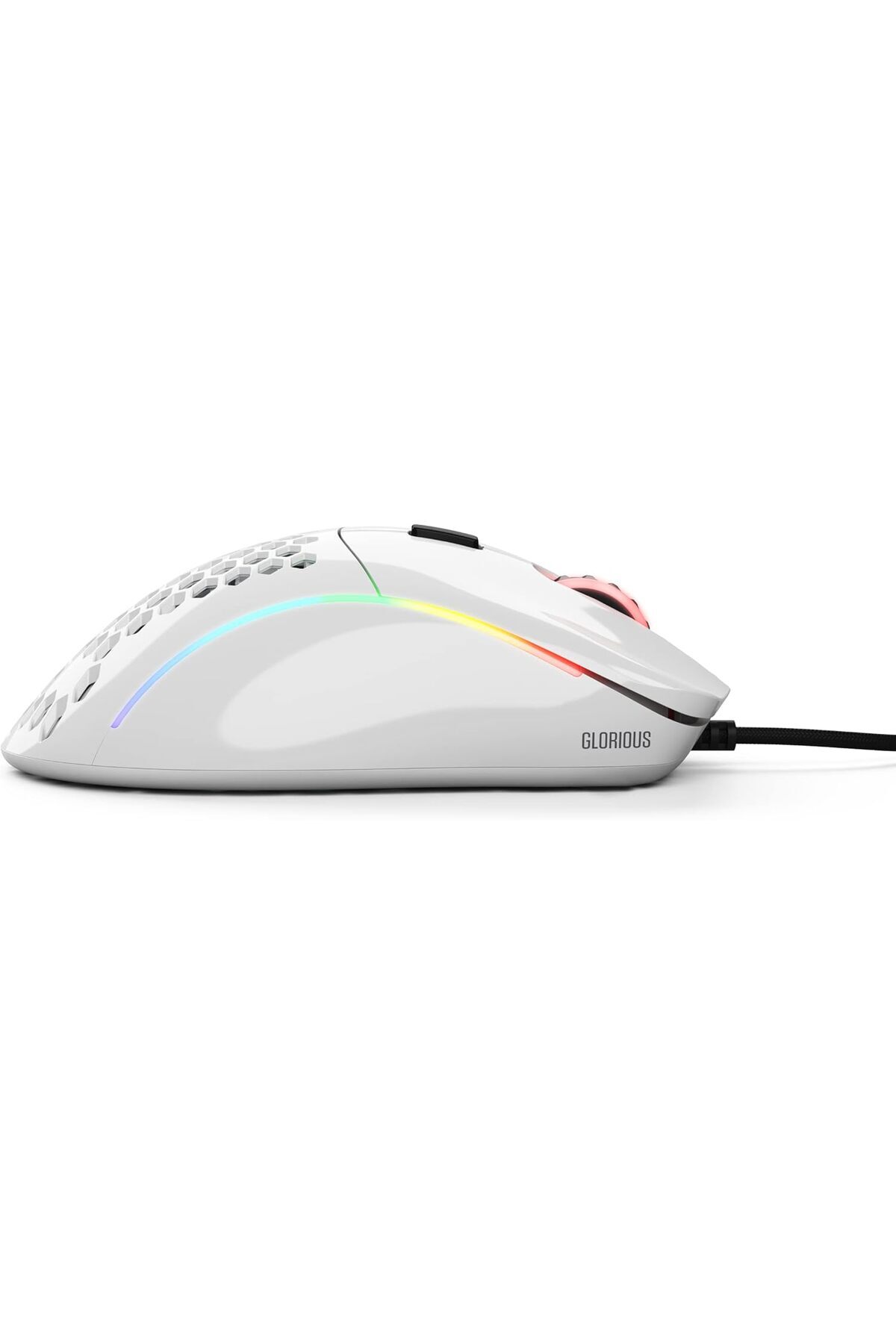 Glorious-Glorious Gaming Model D Wired Gaming Mouse - 68g Superlight Honeycomb Design, RGB, Ergonomic, Pixart 7