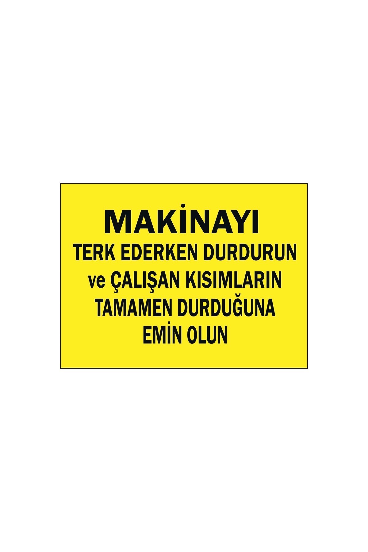 Lucena-Stop When Leaving Metal Machine 15 cm X 20 cm Warning Sign Diversion Sign 1
