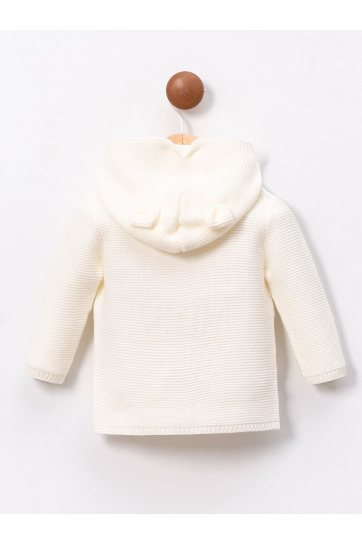 Cumino Kulaklı Kapüşonlu Örgü Hırka fotoğrafı 3 (önizleme)