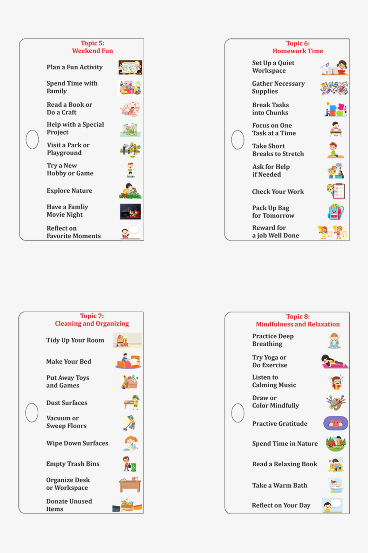 gift plus İngilizce Ahşap Kontrol Yapılacaklar Listesi 11 Farklı Görev Kartı fotoğrafı 3 (önizleme)