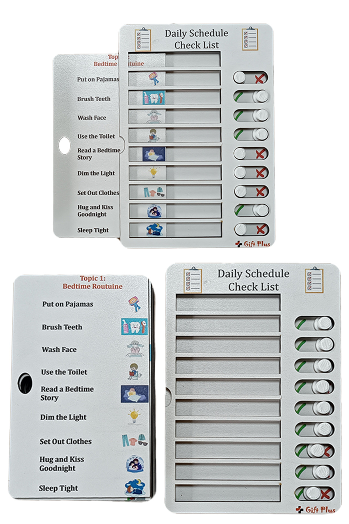 gift plus İngilizce Ahşap Kontrol Yapılacaklar Listesi 11 Farklı Görev Kartı fotoğrafı 5 (önizleme)