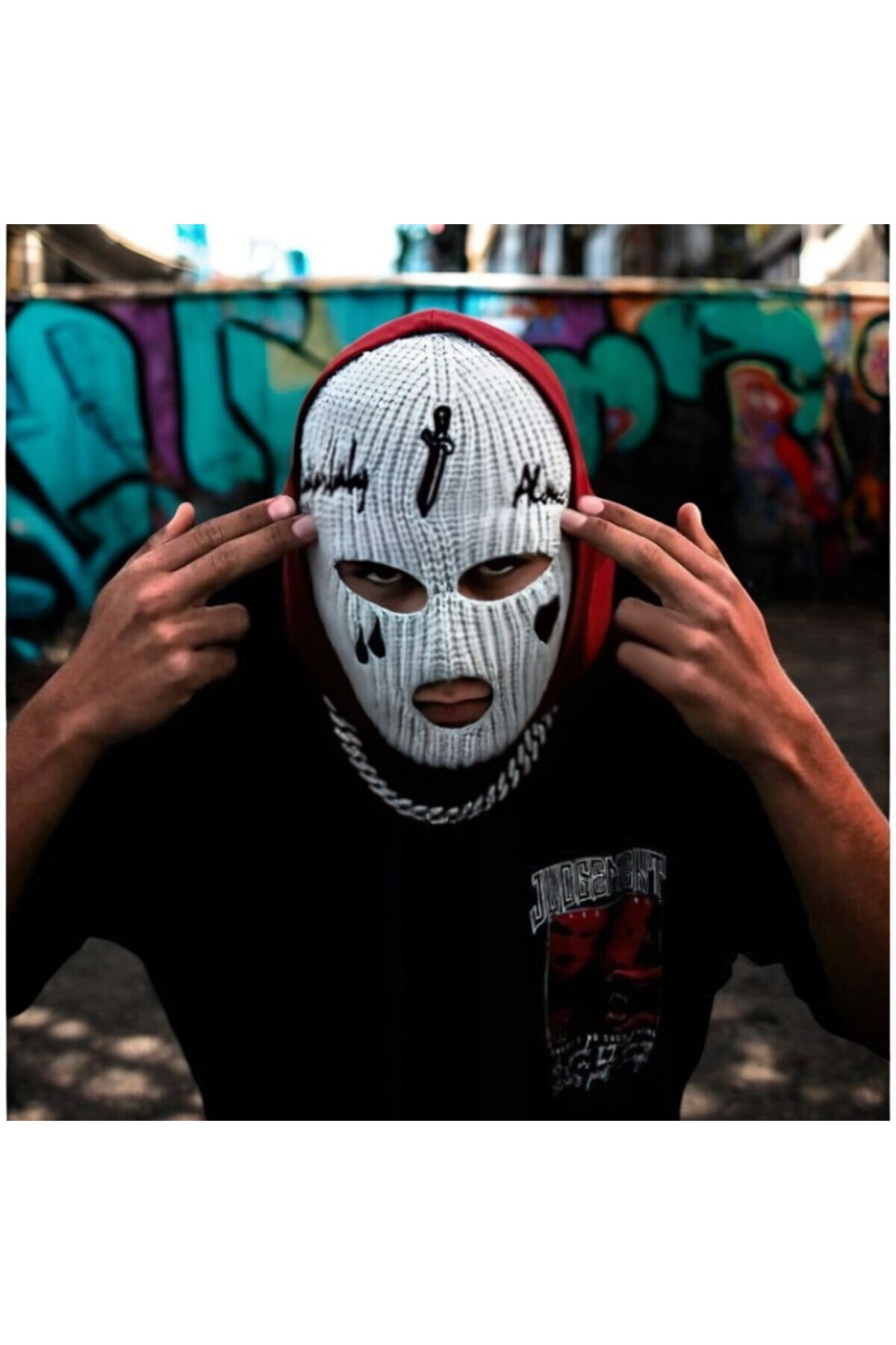 FG KONNİCHİWA-Ganster Hip Hop Style Snow Mask Ganster Hiphop Model 1