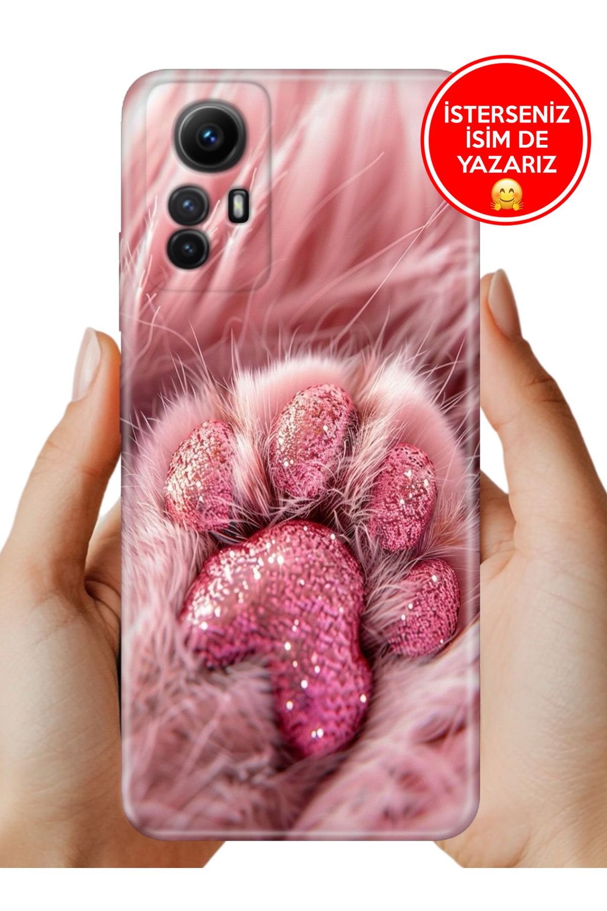 Cekuonline Xiaomi Redmi Note 12s Kılıf Tam Rubber Esnek Silikon Full Koruma SüslüPaticik