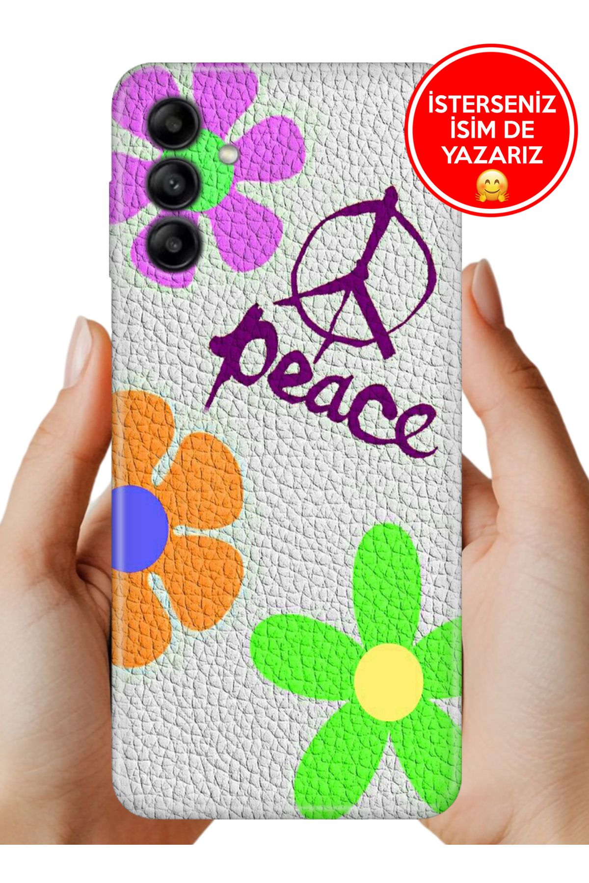 Cekuonline Samsung Galaxy A34 Kılıf Baskılı Life Style Kapak Silikon Peace 99658