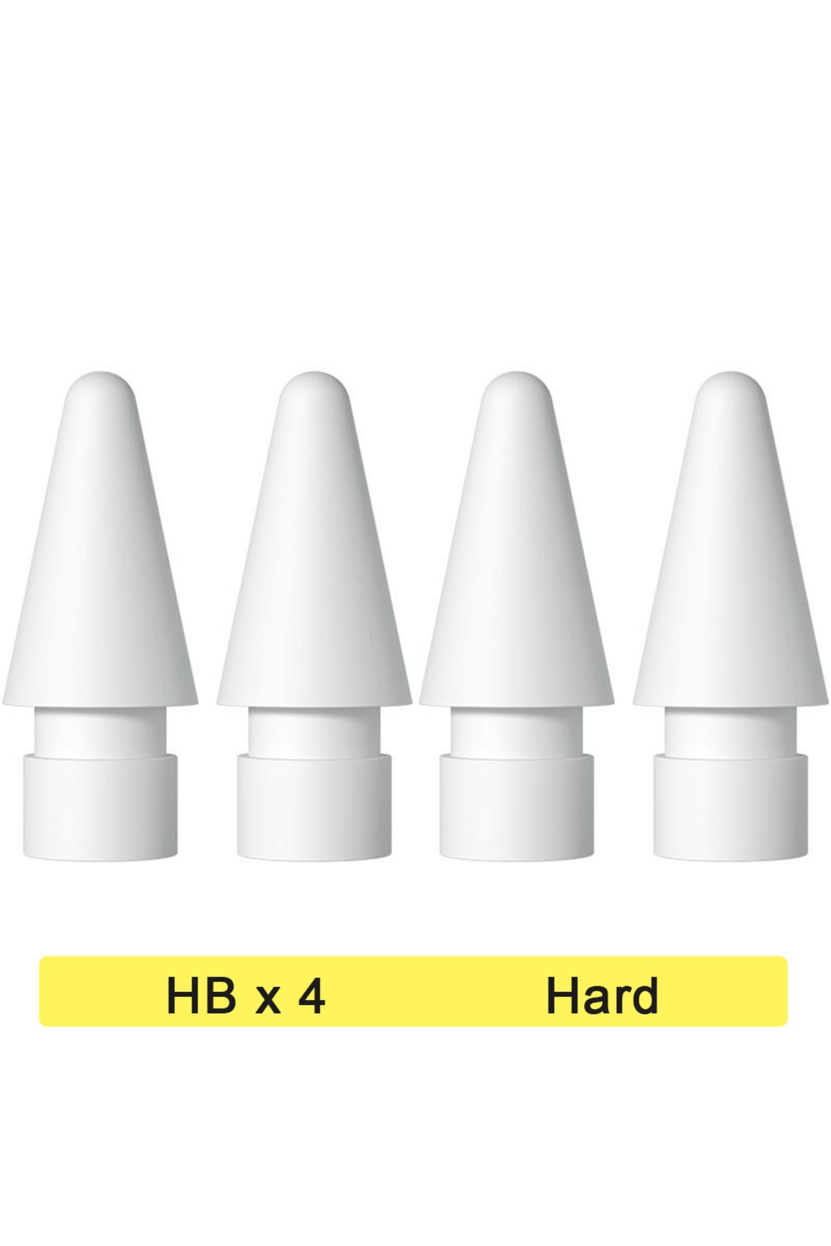 Choice-Hb X 4 لقلم Apple Pencil الجيل الأول والثاني، رأس قلم Ipencil 2b ناعم Hb صلب مزدوج الطبقات لـ I 1