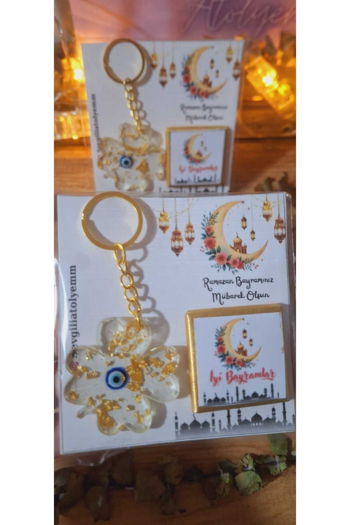 sevgiliatolyemm mutluluk getirmesi dileğiyle-5 Card Keychain-Chocolate Set Gift That Can Be Prepared According to the Concept You Want 1