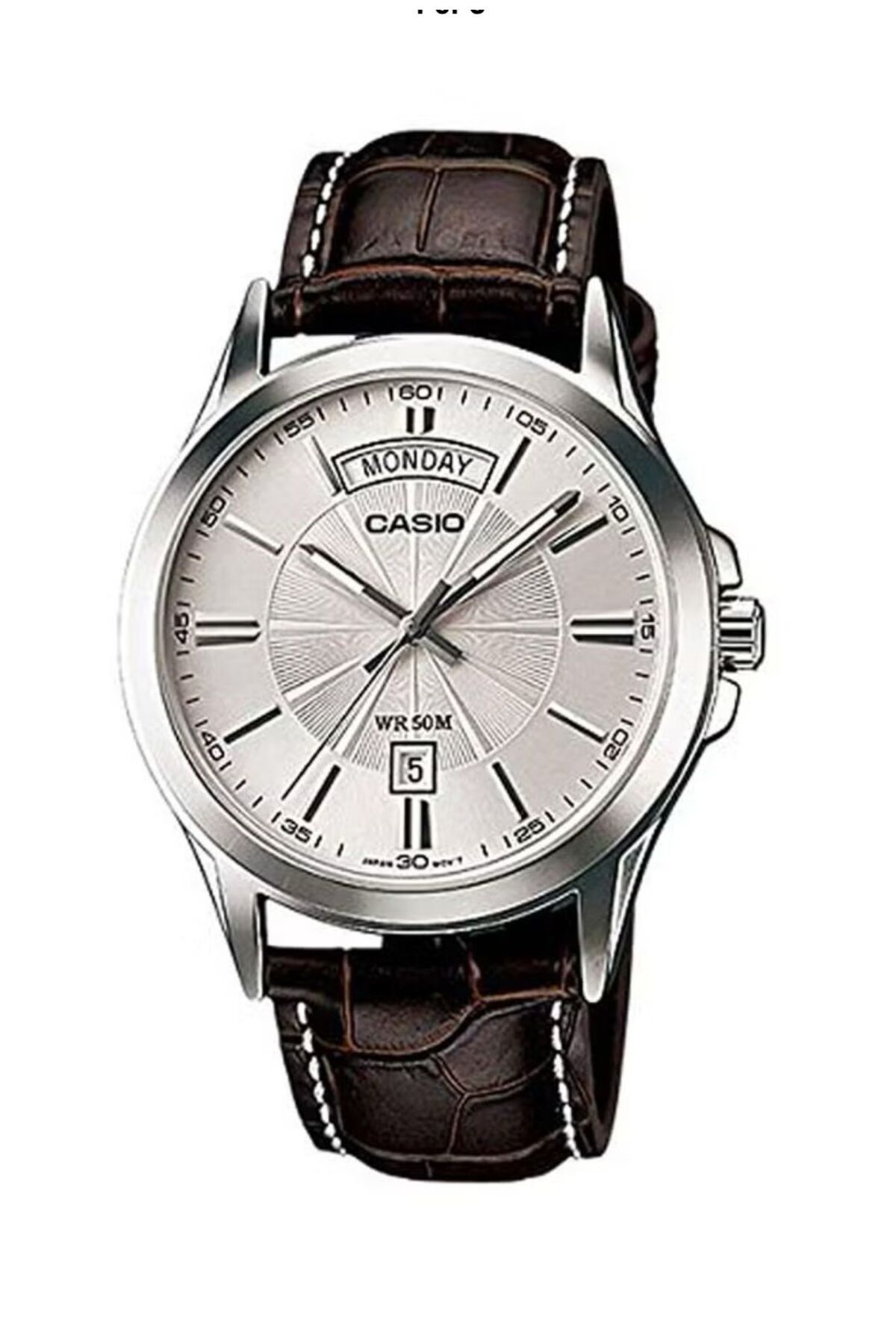 Casio-Casio Men's Enticer Quartz Analog Watch with Leather Strap MTP-1381L-7AVDF 1