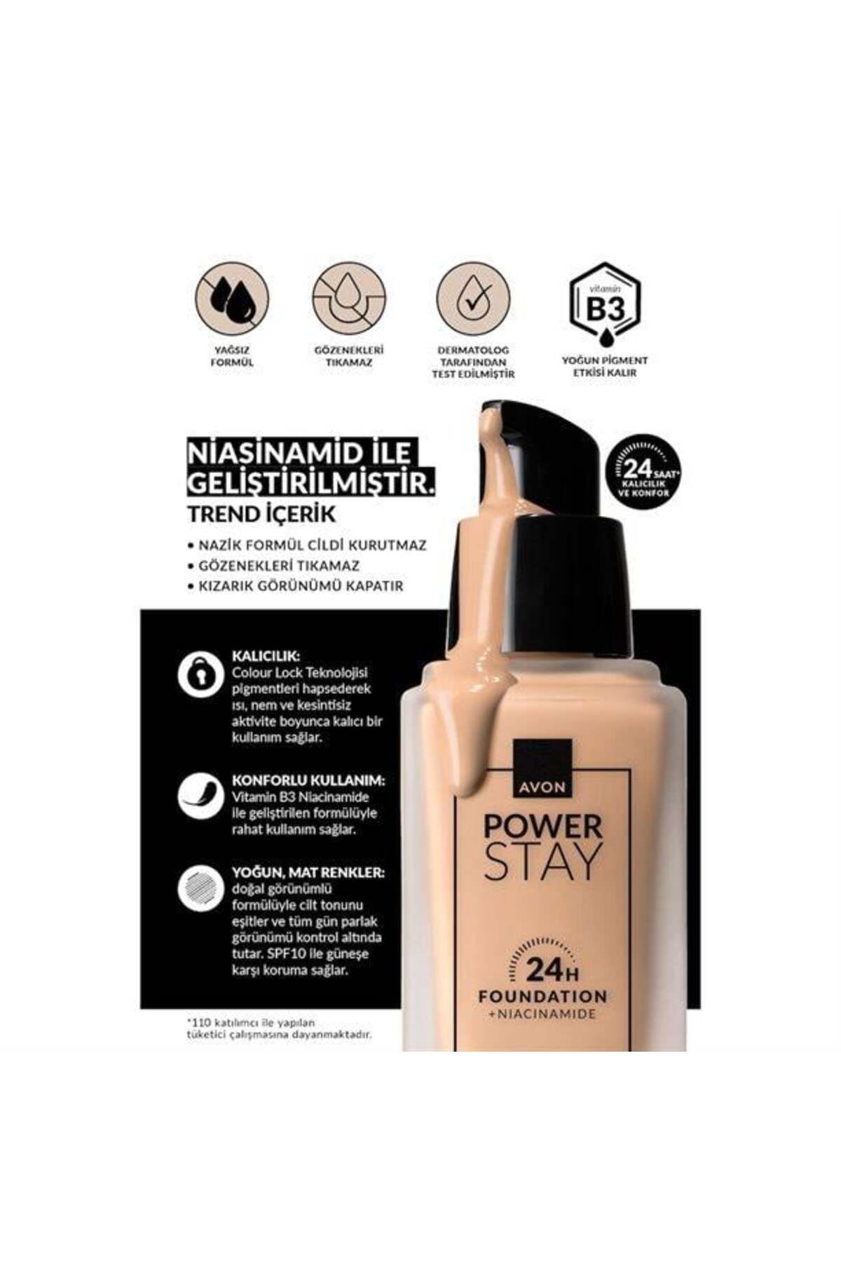 کرم پودر بنیاد MAT POWER STAY اورجینال Avon
