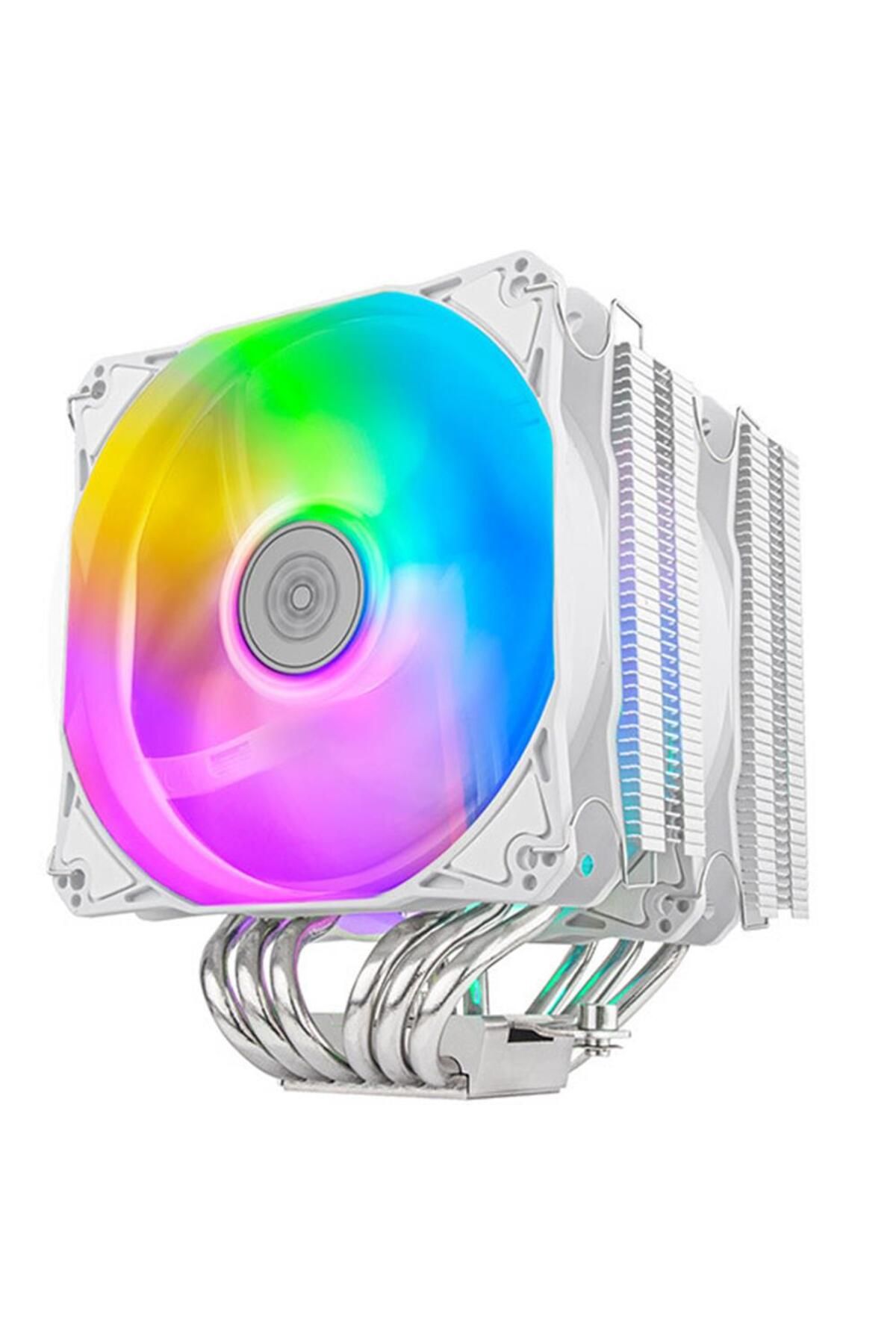 Vobotek Teknoloji SilverStone SST-HYD120W-ARGB Hydrogon Inte& AMD Uyumlu,12cm Led Fanlı,Kule Tipi İşlemci Soğutucu