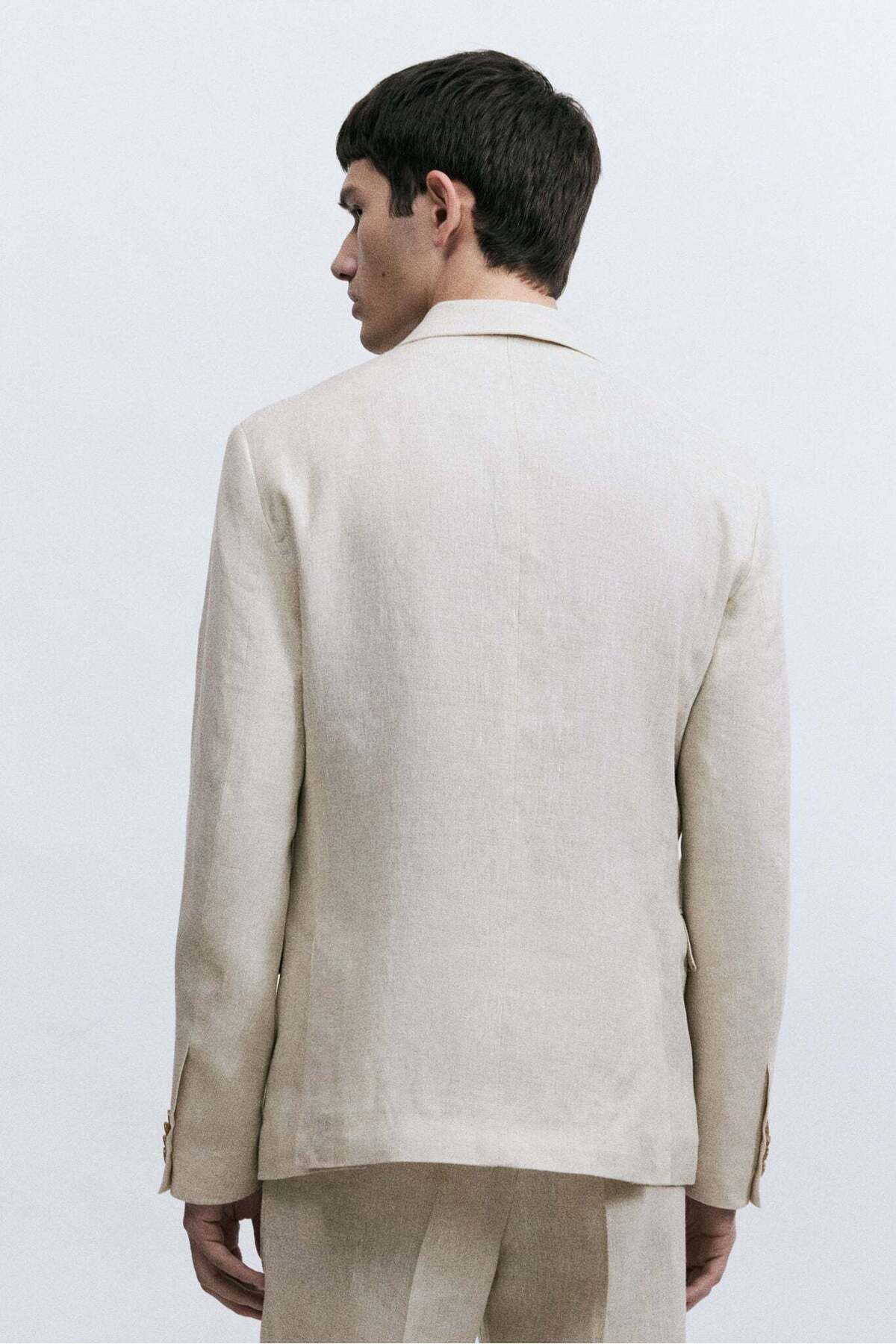 H&M-Slim Fit Linen Jacket 5