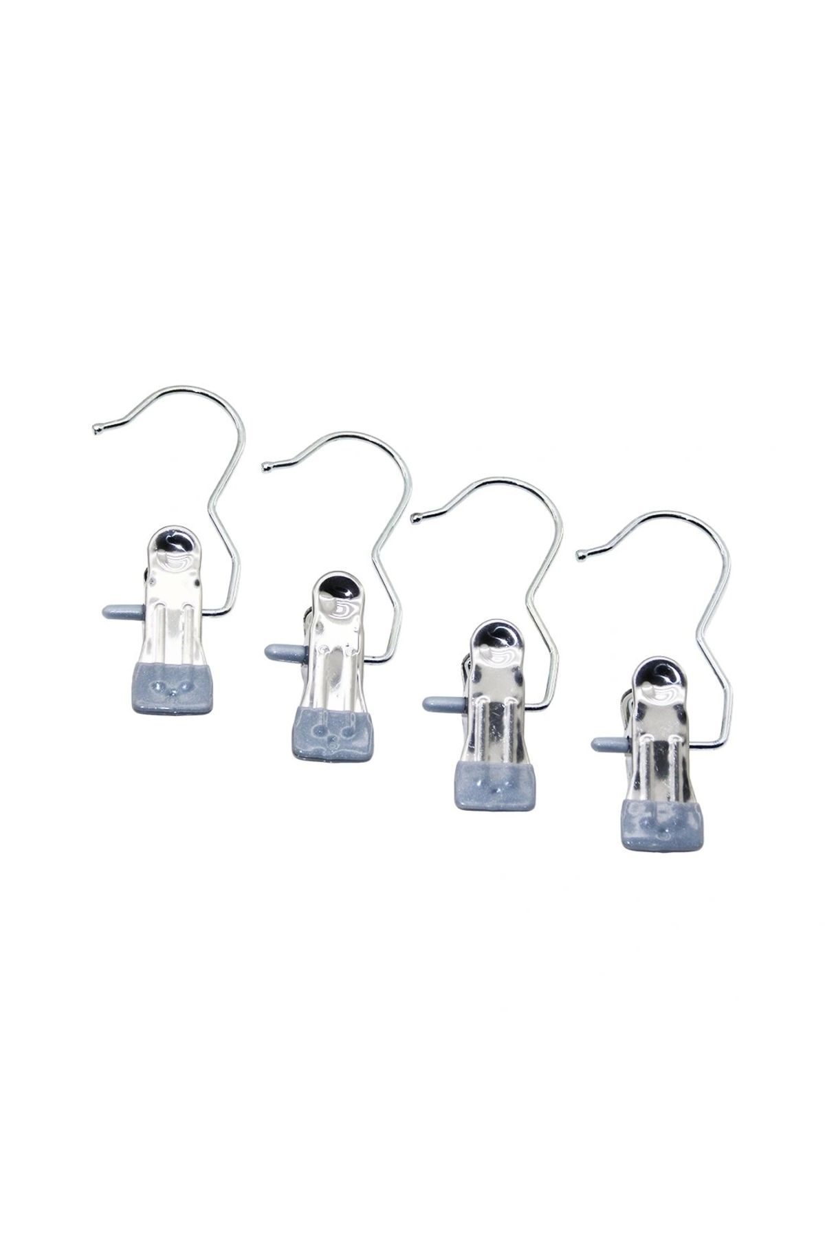 shopwave 4 PCS KISKAÇLI TAŞINABİLİR ÇOK AMAÇLI TEKLİ - METAL ASKI SİLİKON KILIF UÇLU (5047)