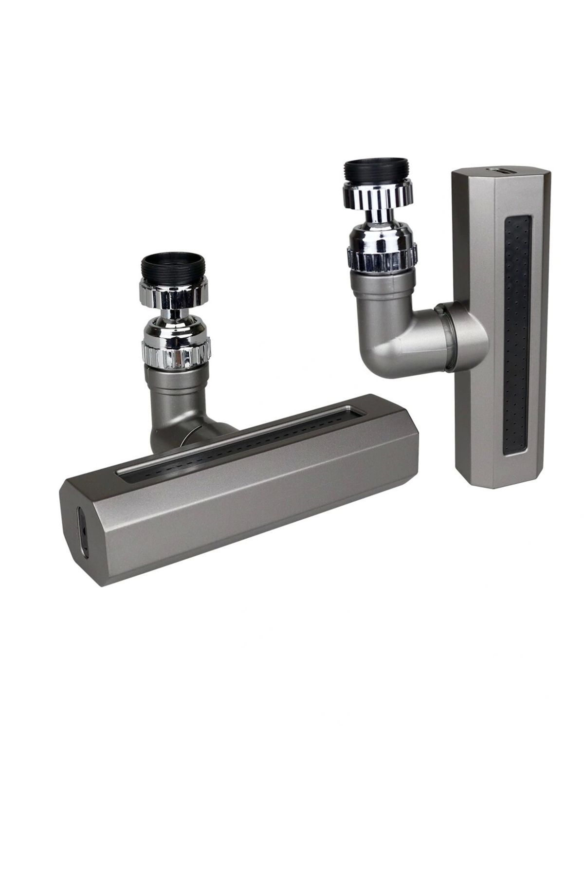 shopwave Siyah Geniş 360 Derece Dönebilenoynar Başlık - 4 Mod Perlatör Şelale Musluk Ucu Ktx-3288 (5047)