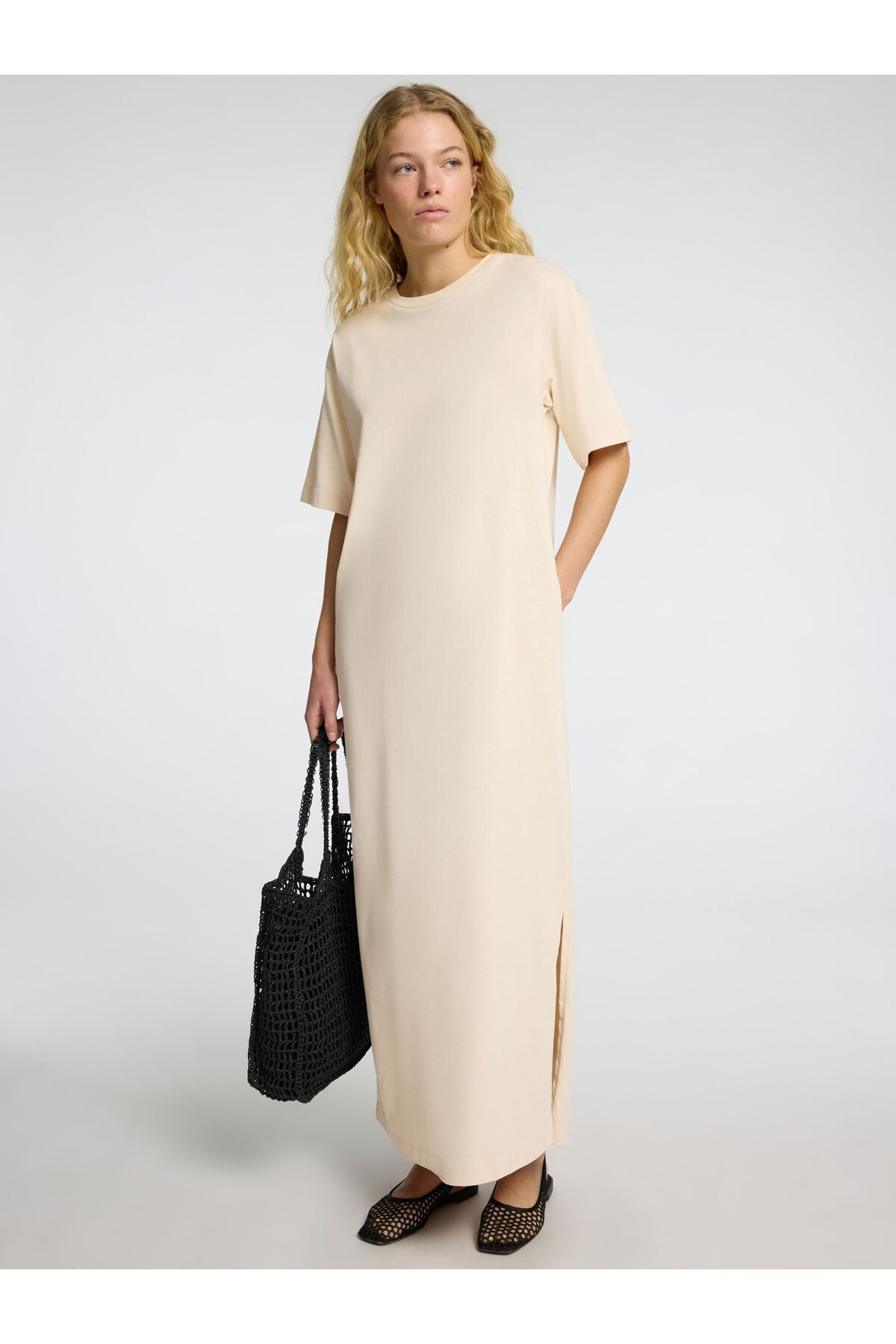 Selected Femme-Kleid mit kurzen Ärmeln Maxi 6