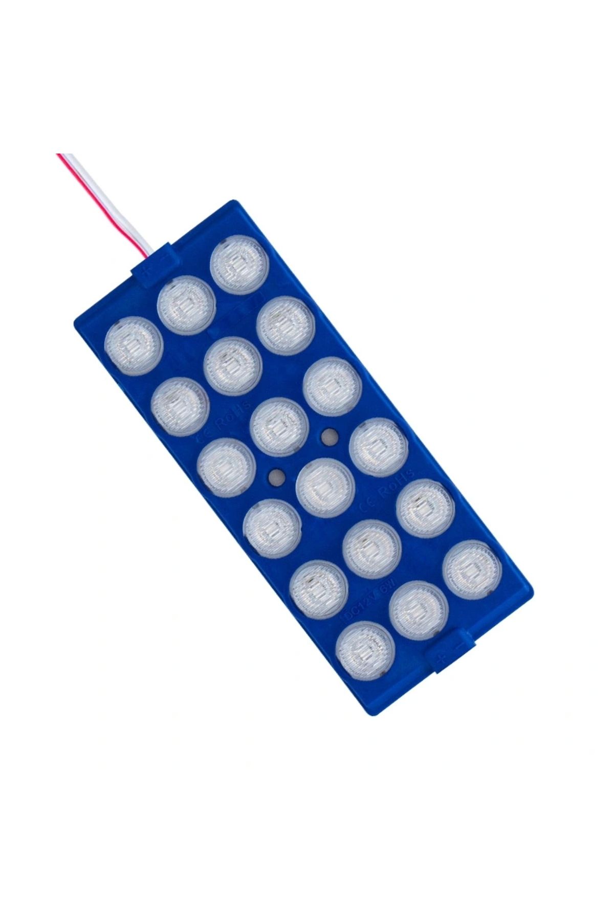 shopwave MODÜL LED 12V 6W MAVİ 18 LEDLİ YANIP SÖNEN 2Lİ PAKET 13960-2835 (FLAŞÖR) (5047)