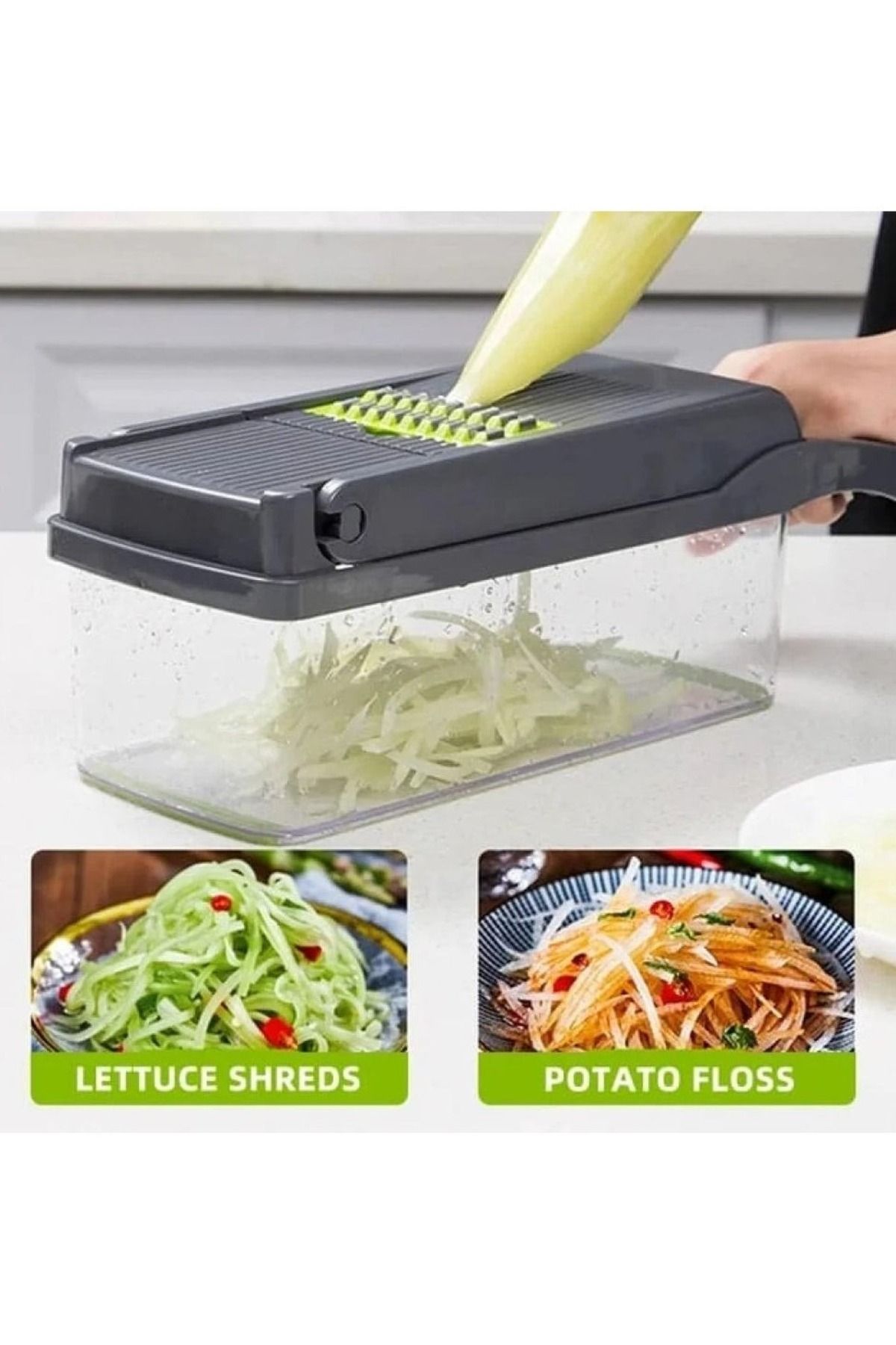 Denx-Vegetable Chopper 15 In 1 Slicer   And Grater Multi-Function Adjustable Manual Food   DX2025 8
