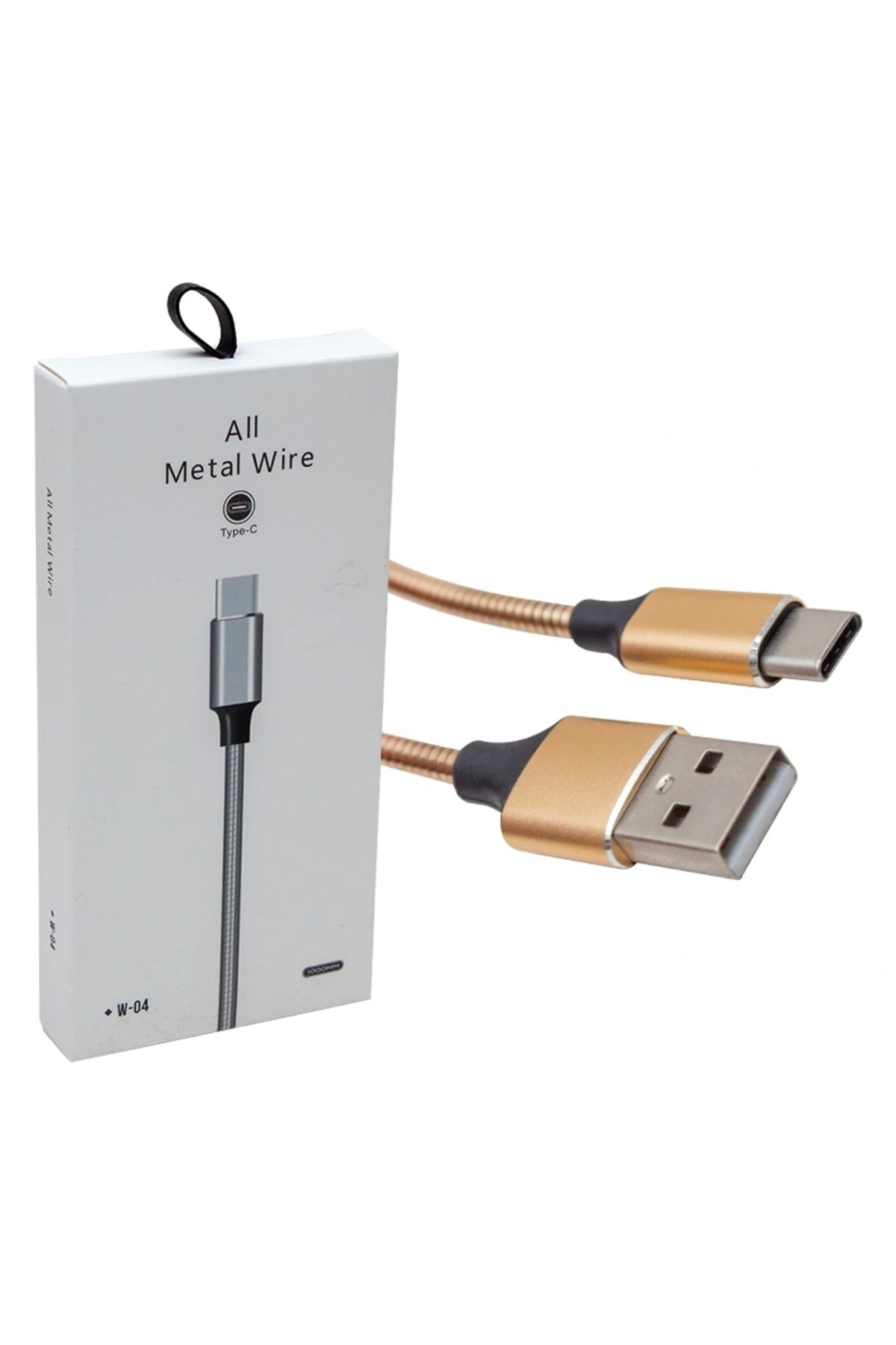 shopwave TYPE-C 1 METRE METAL ÖRGÜLÜ DATA VE ŞARJ KABLOSU (5047)