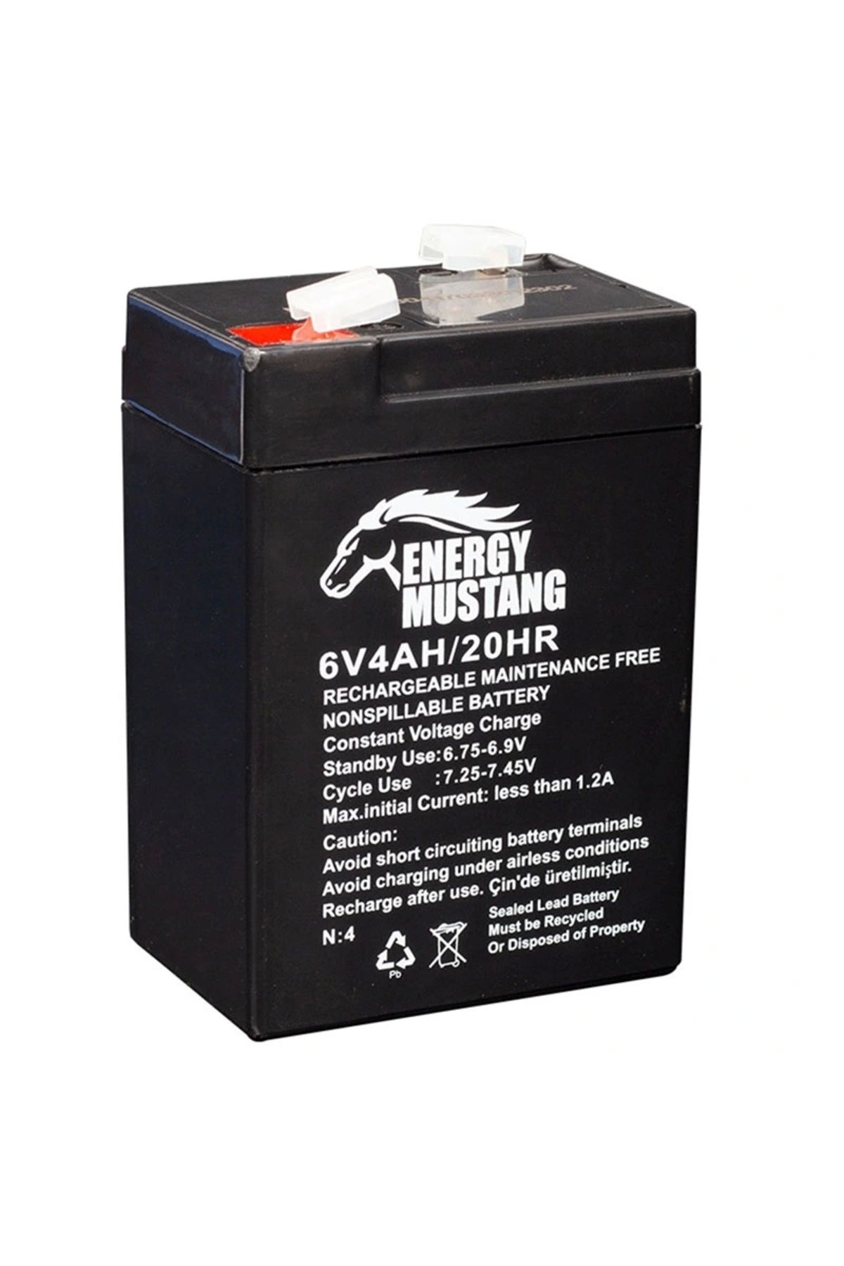 shopwave ENERGY MUSTANG 6 VOLT - 4 AMPER IŞILDAK AKÜSÜ (70 X 48 X 101 MM) (5047)