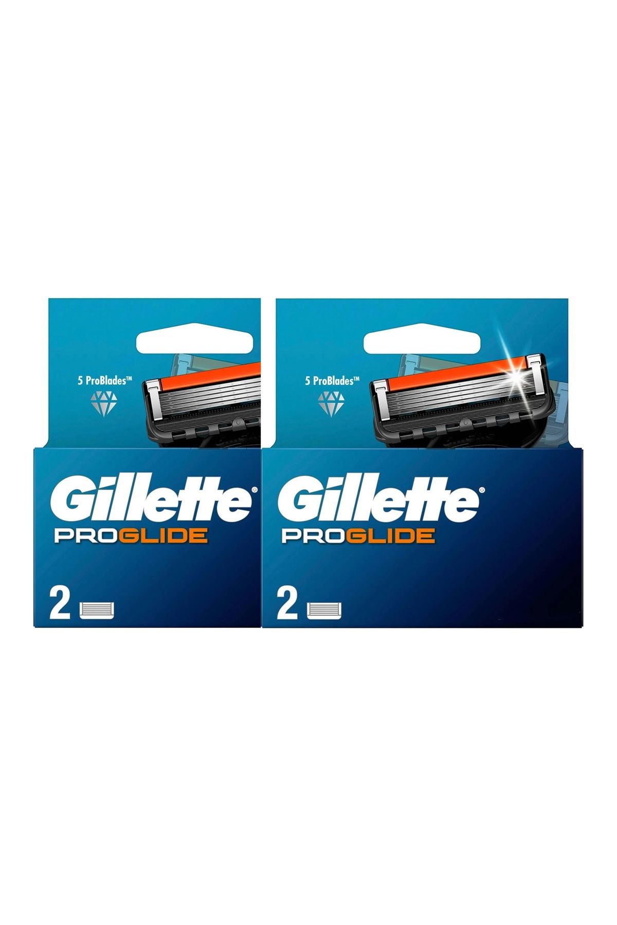 Gillette-Shaving Blade Fusion Proglide 2 Pieces Head 2 Pieces 1