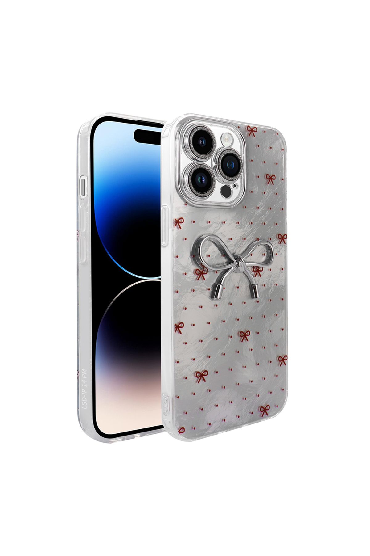 ELSAH iPhone 14 Pro Max Uyumlu Kılıf Kamera Korumalı Figürlü, Love Silikon Kapak