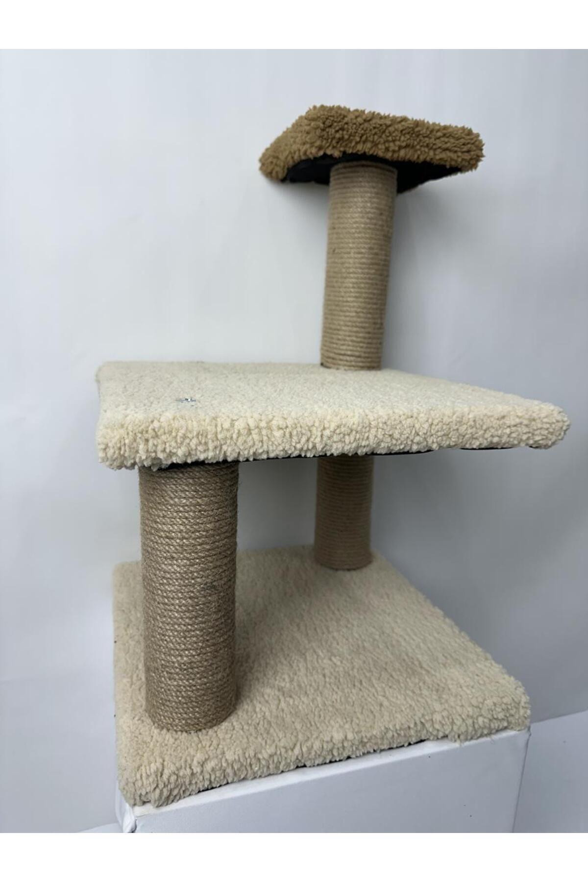 Komano Pontika-Plush Textured Soft 3 Layer Kitten Cat Scratching Board 46 cm Soft Loved Colors 4