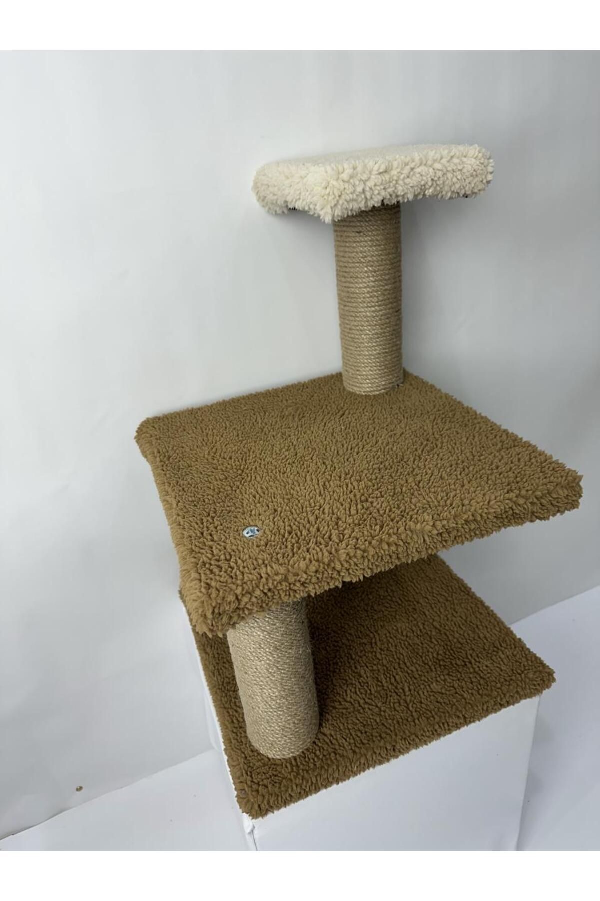 Komano Pontika-Plush Textured Soft 3 Layer Kitten Cat Scratching Board 46 cm Soft Loved Colors 3