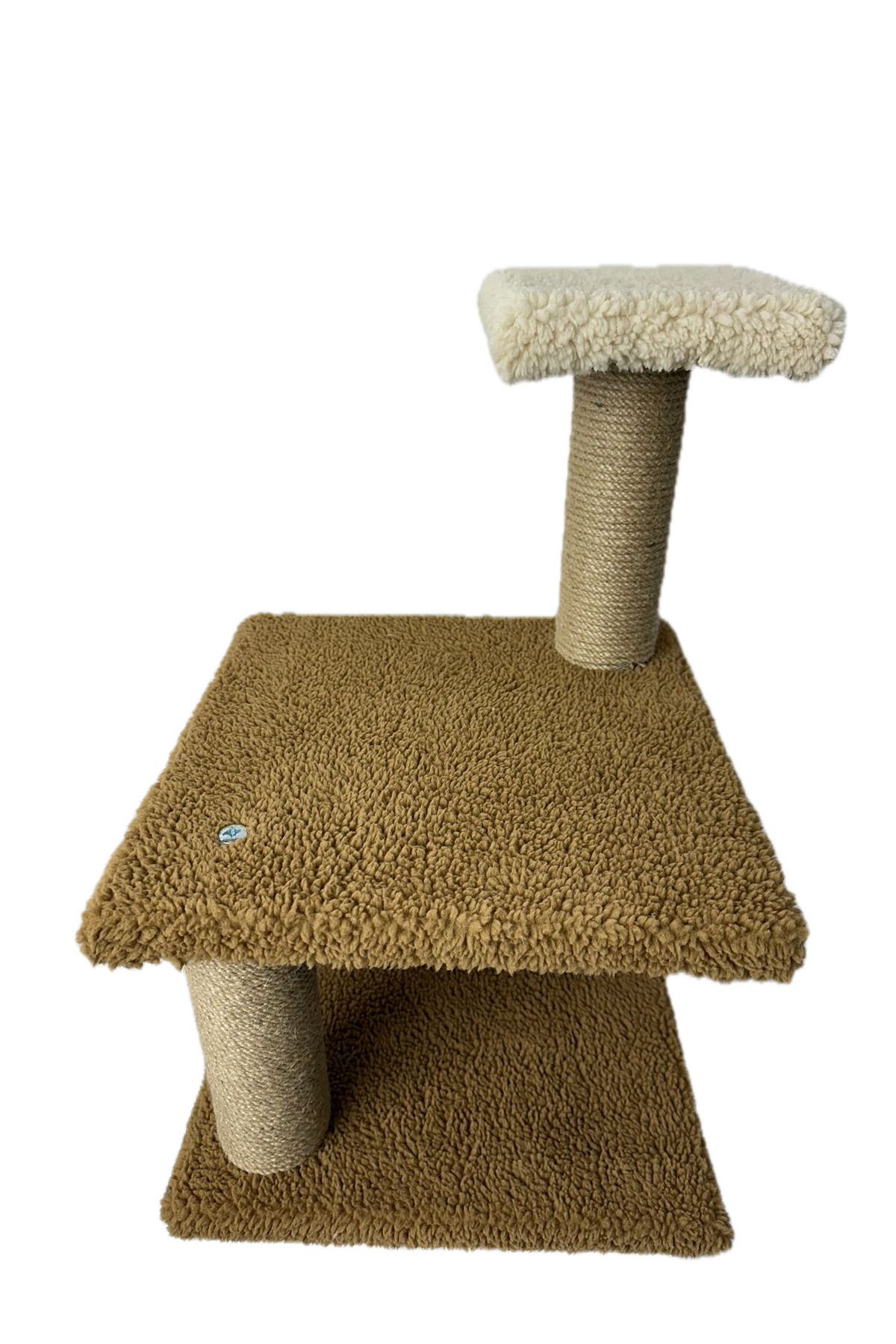 Komano Pontika-Plush Textured Soft 3 Layer Kitten Cat Scratching Board 46 cm Soft Loved Colors 6